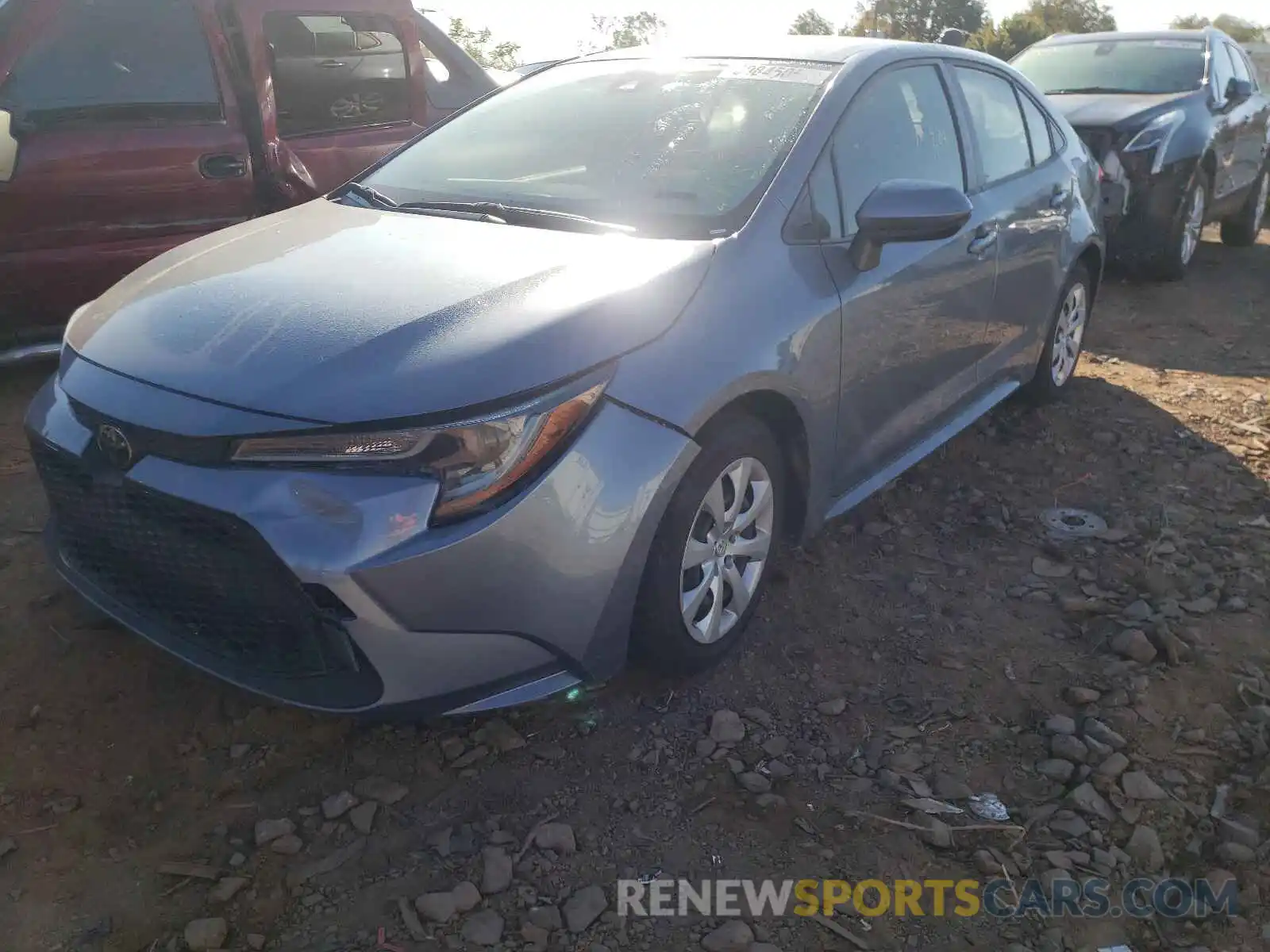 2 Photograph of a damaged car JTDEPRAE7LJ038310 TOYOTA COROLLA 2020