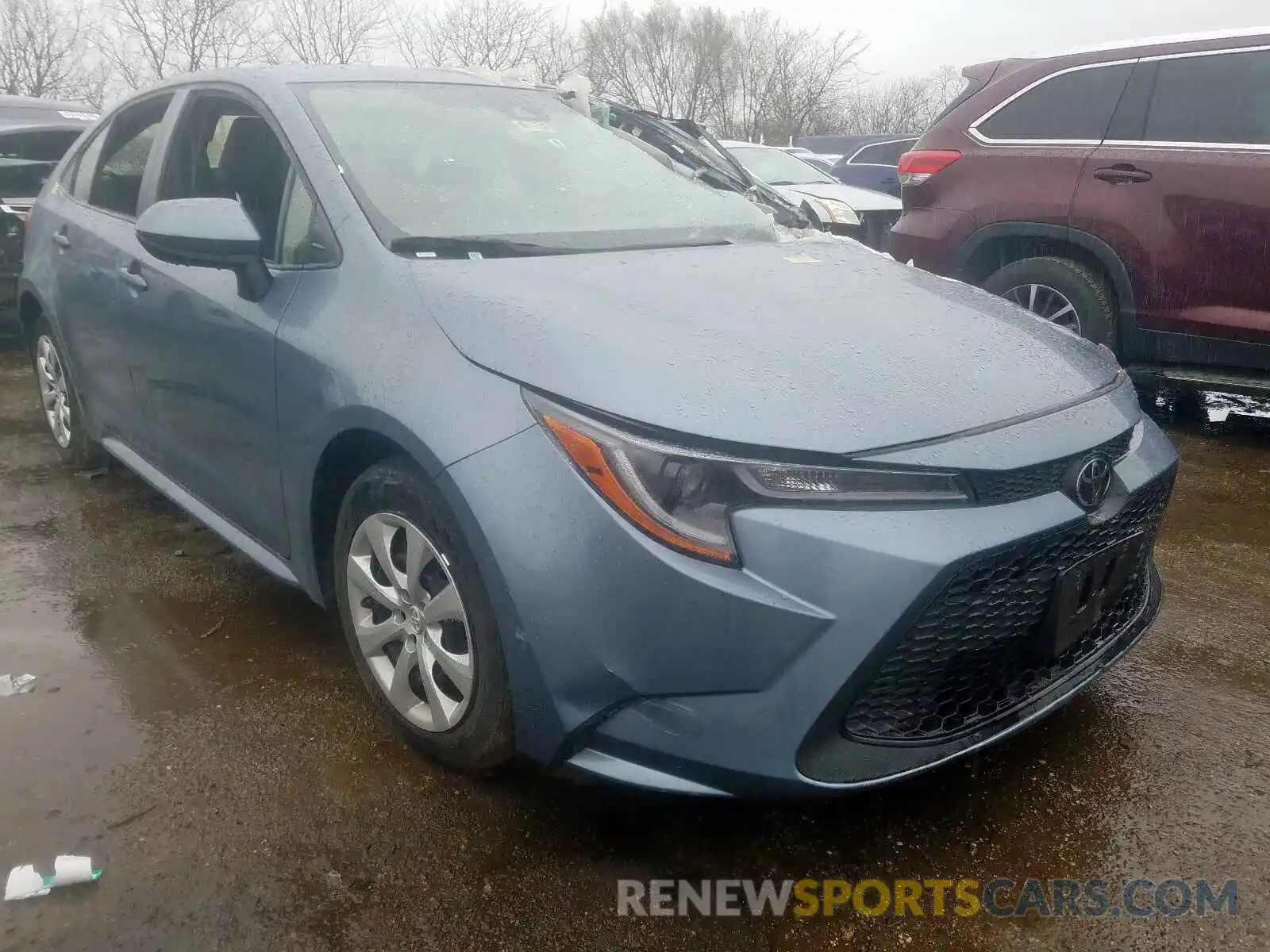 1 Photograph of a damaged car JTDEPRAE7LJ038727 TOYOTA COROLLA 2020