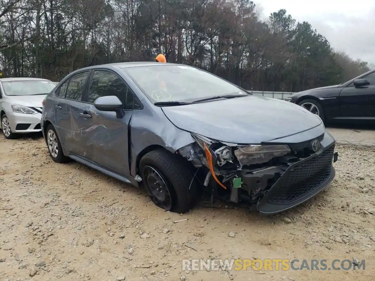 1 Photograph of a damaged car JTDEPRAE7LJ038873 TOYOTA COROLLA 2020