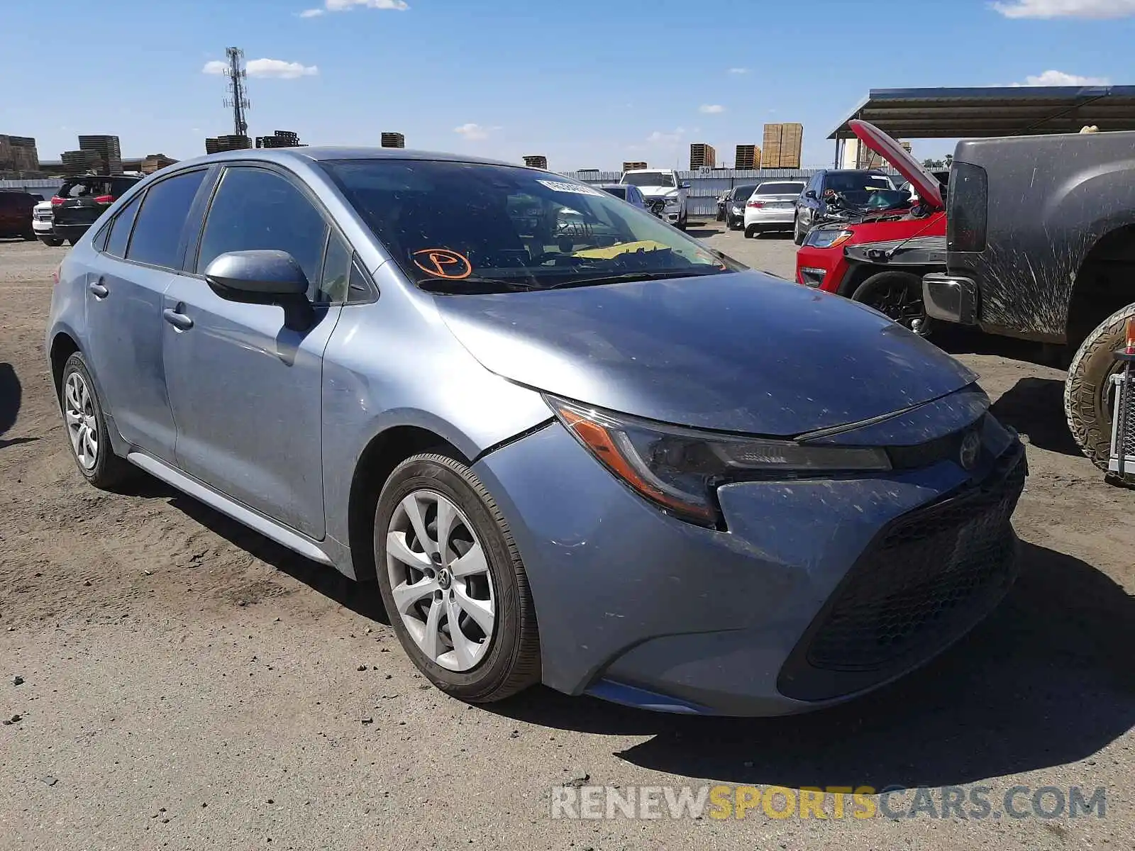 1 Photograph of a damaged car JTDEPRAE7LJ039019 TOYOTA COROLLA 2020