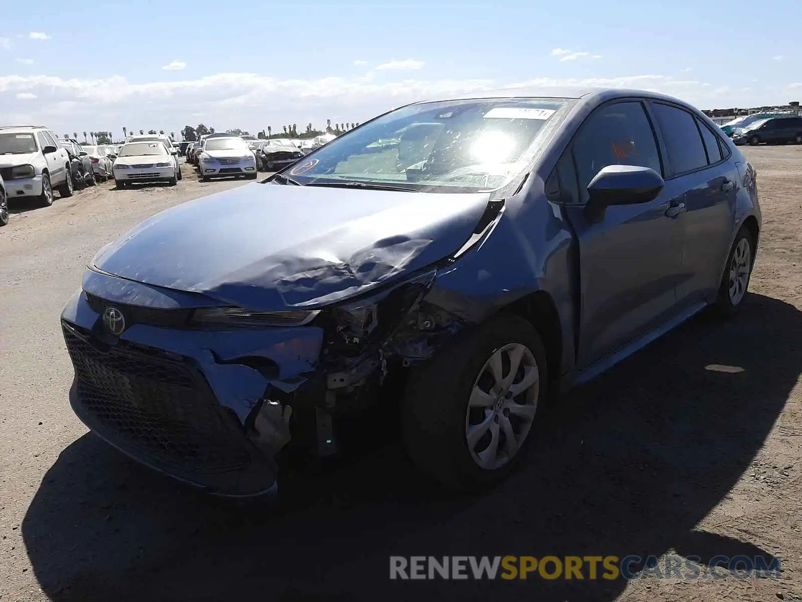 2 Photograph of a damaged car JTDEPRAE7LJ039019 TOYOTA COROLLA 2020