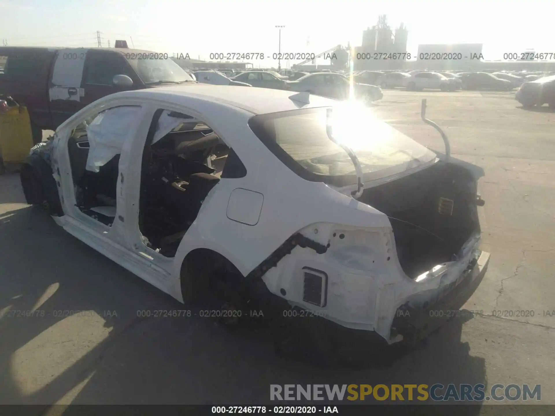 3 Photograph of a damaged car JTDEPRAE7LJ039506 TOYOTA COROLLA 2020