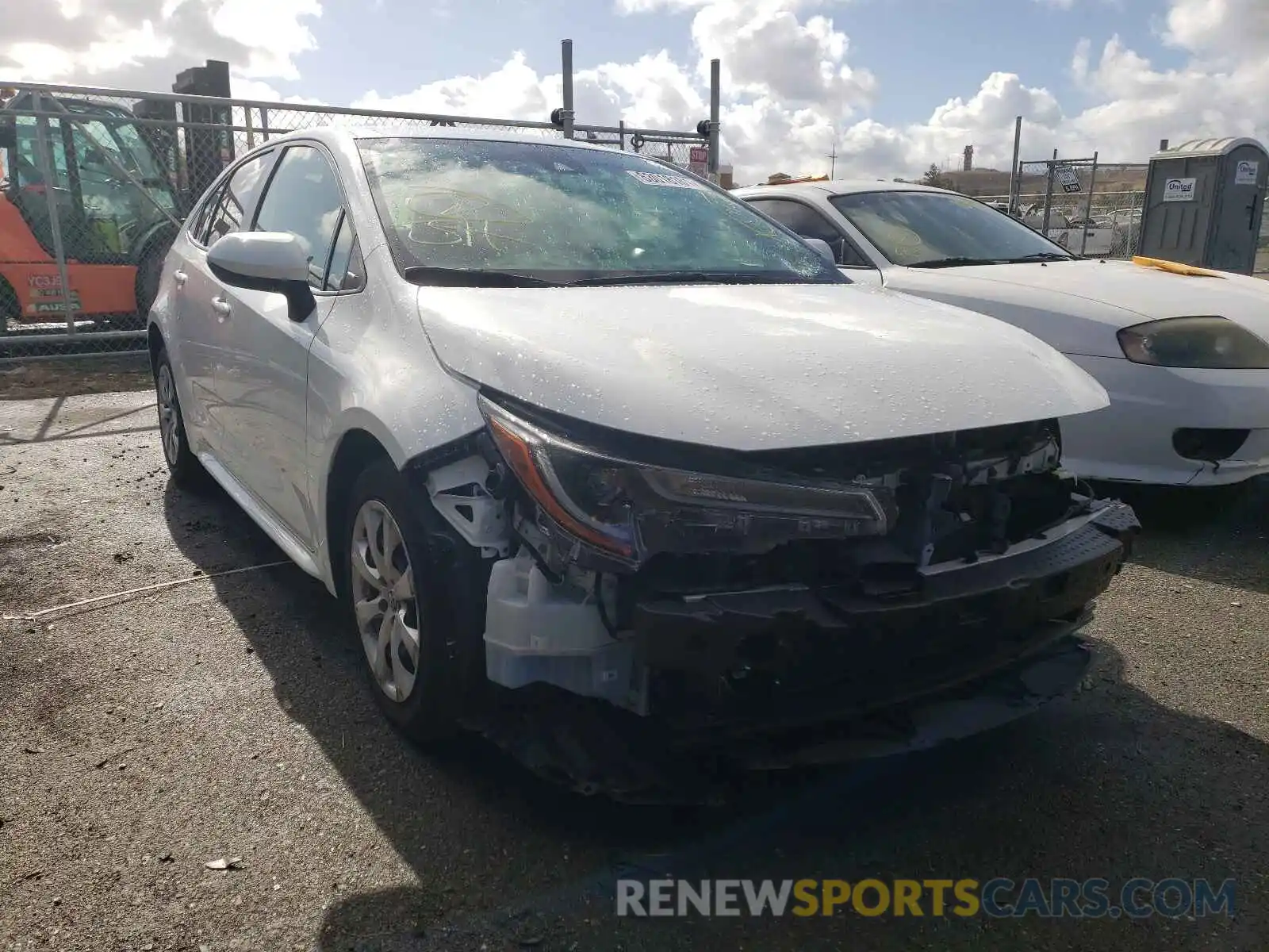 1 Photograph of a damaged car JTDEPRAE7LJ040025 TOYOTA COROLLA 2020