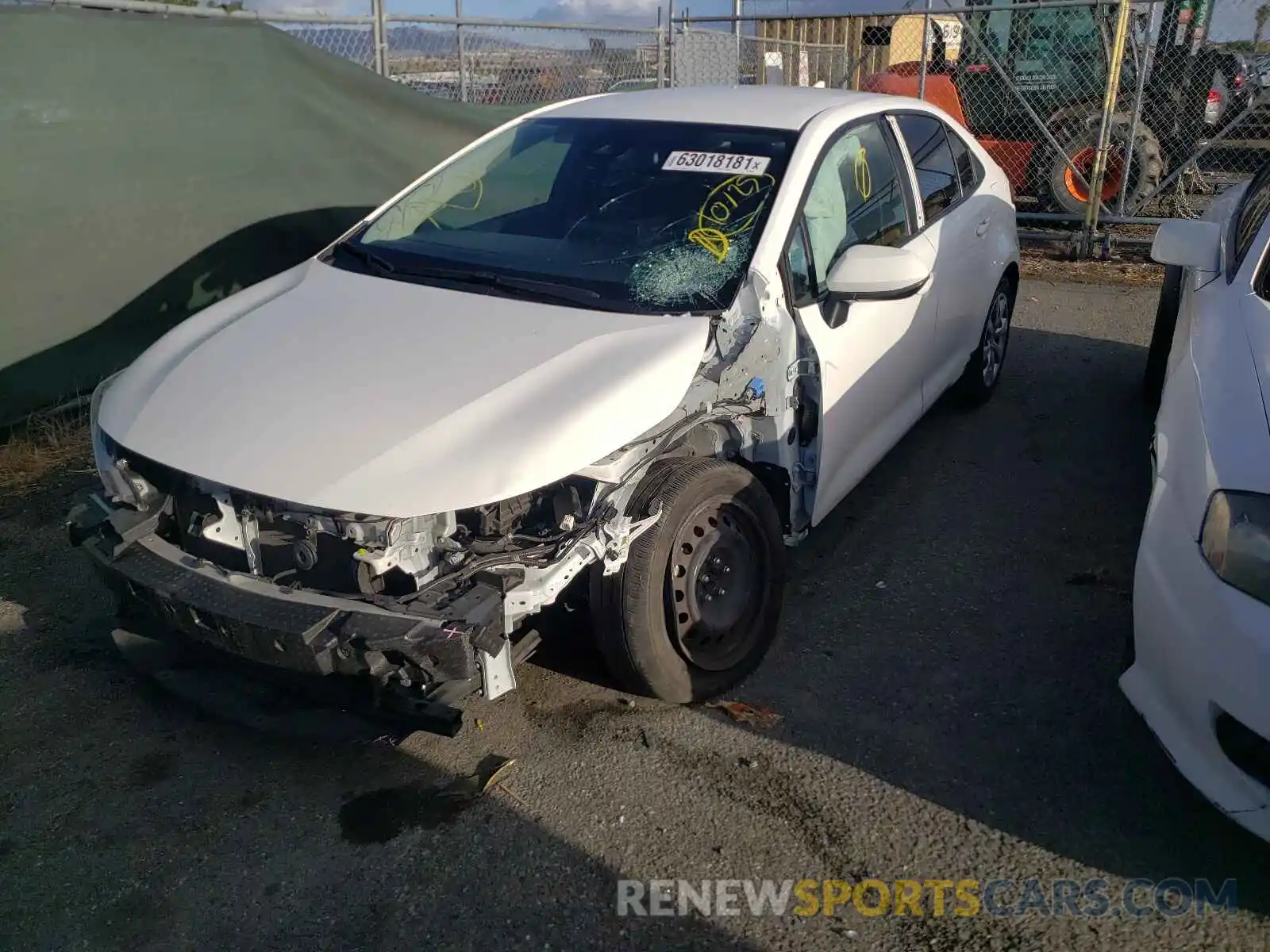 2 Photograph of a damaged car JTDEPRAE7LJ040025 TOYOTA COROLLA 2020