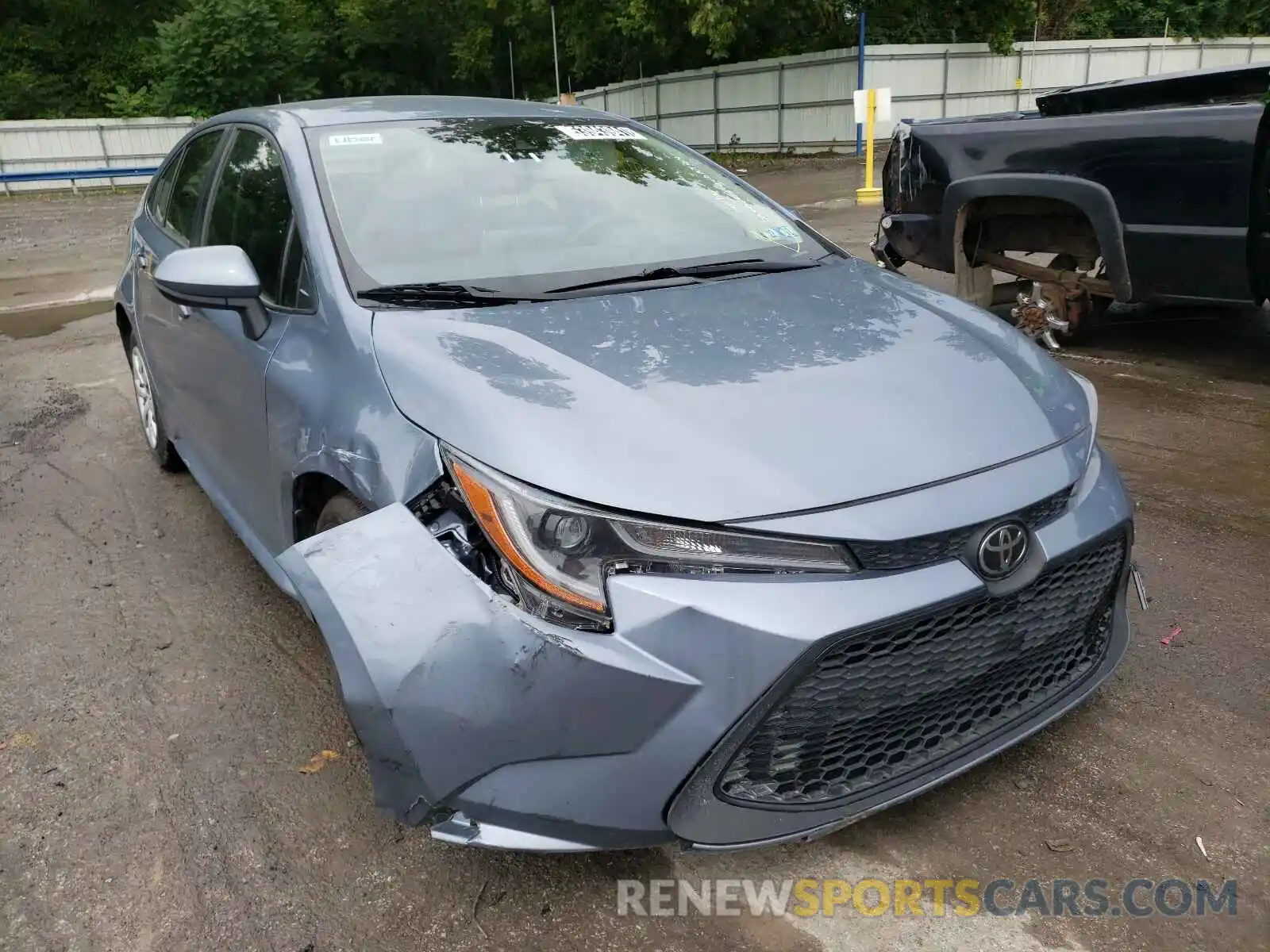 1 Photograph of a damaged car JTDEPRAE7LJ040090 TOYOTA COROLLA 2020