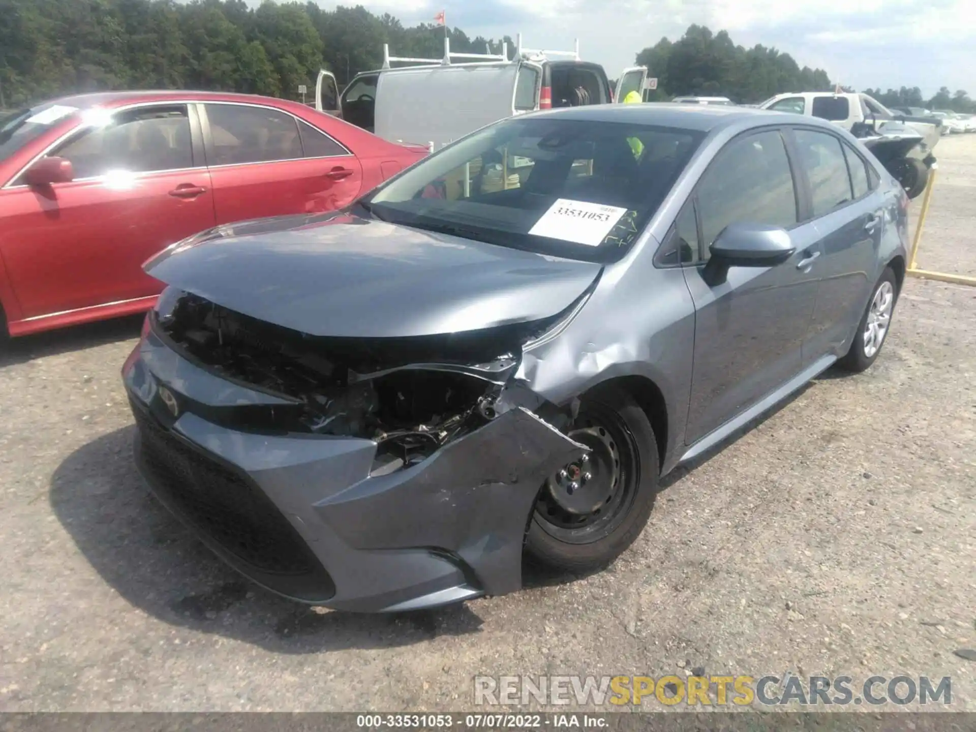 2 Photograph of a damaged car JTDEPRAE7LJ040350 TOYOTA COROLLA 2020