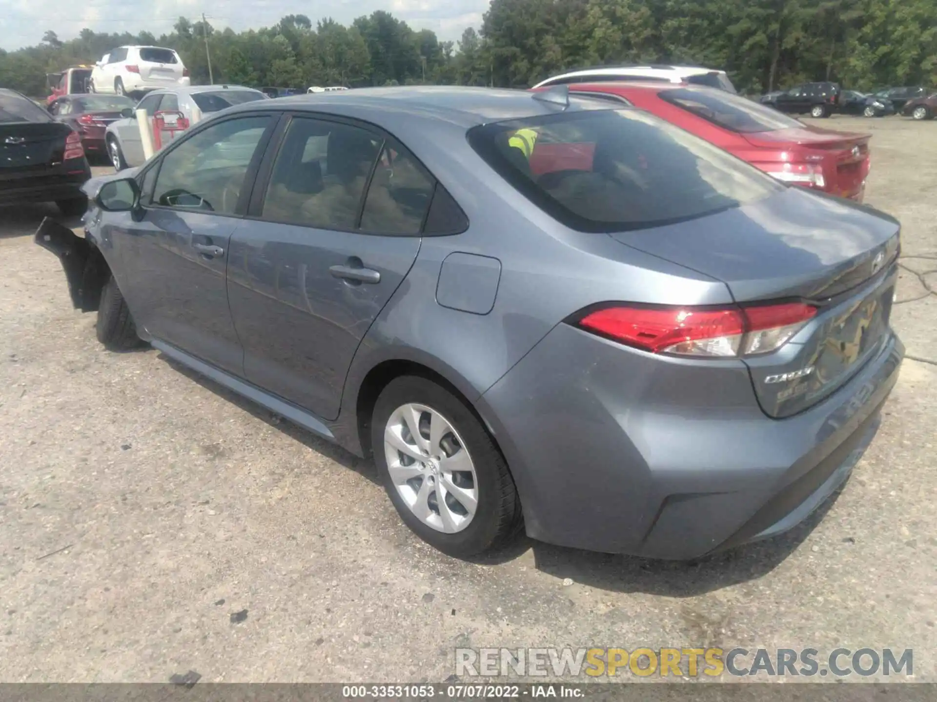 3 Photograph of a damaged car JTDEPRAE7LJ040350 TOYOTA COROLLA 2020