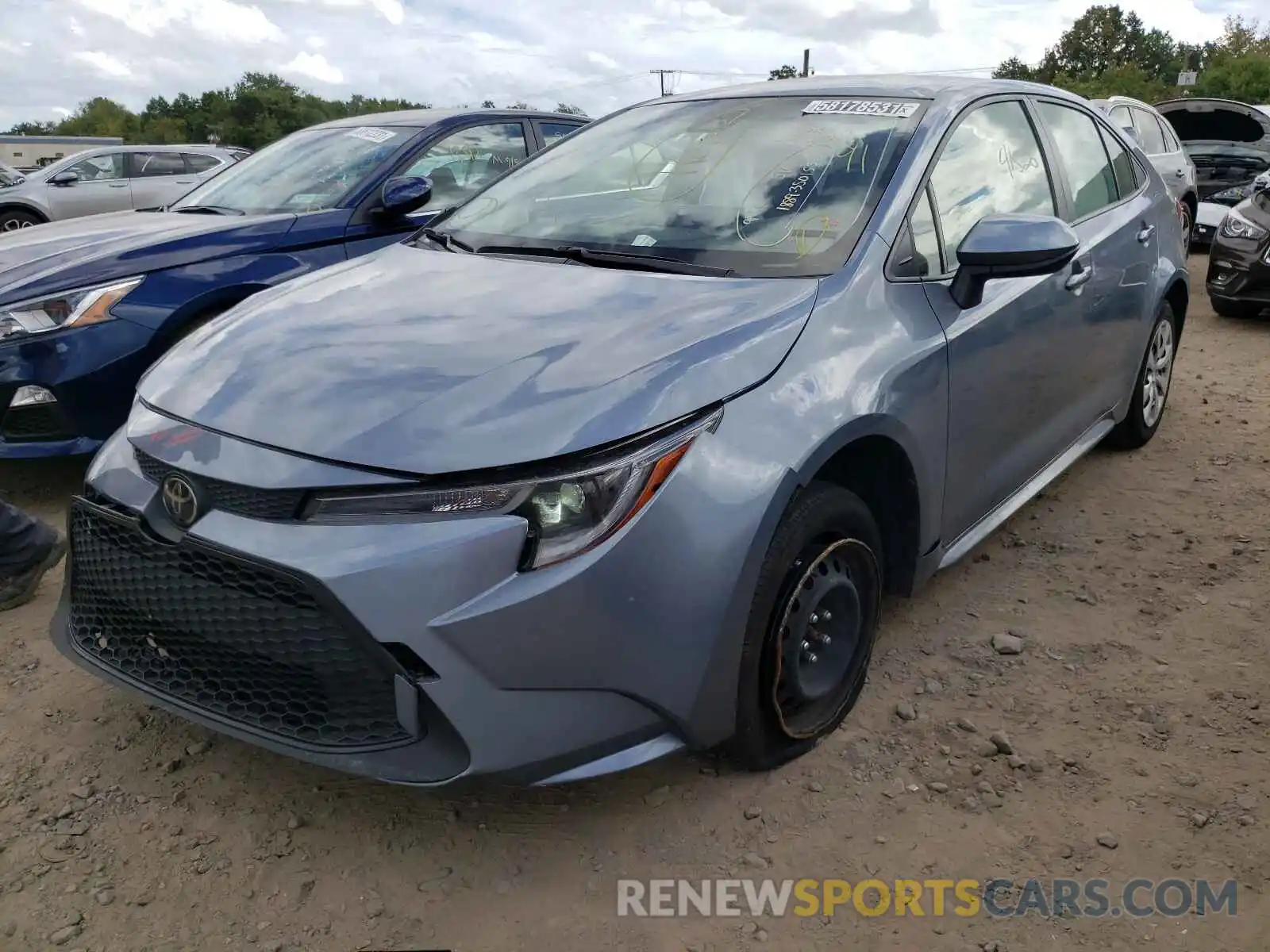 2 Photograph of a damaged car JTDEPRAE7LJ041272 TOYOTA COROLLA 2020