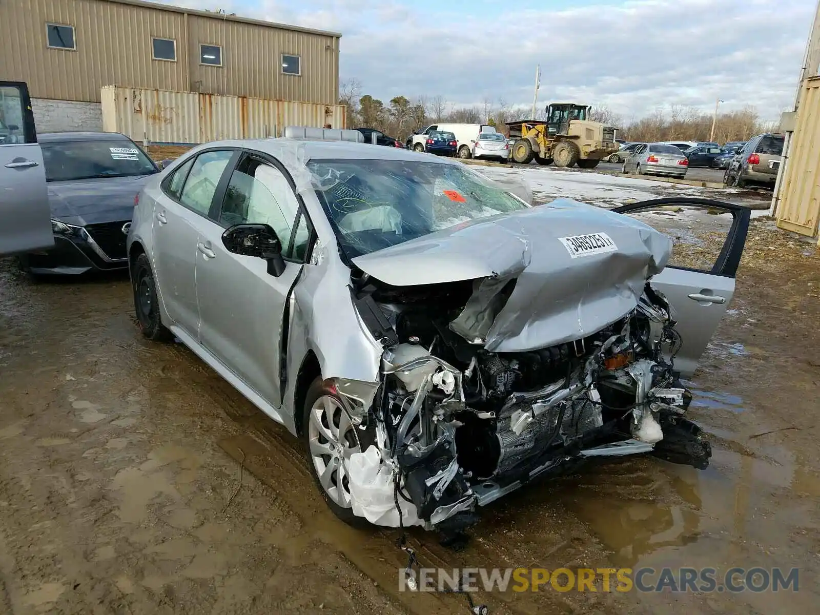 1 Photograph of a damaged car JTDEPRAE7LJ041403 TOYOTA COROLLA 2020