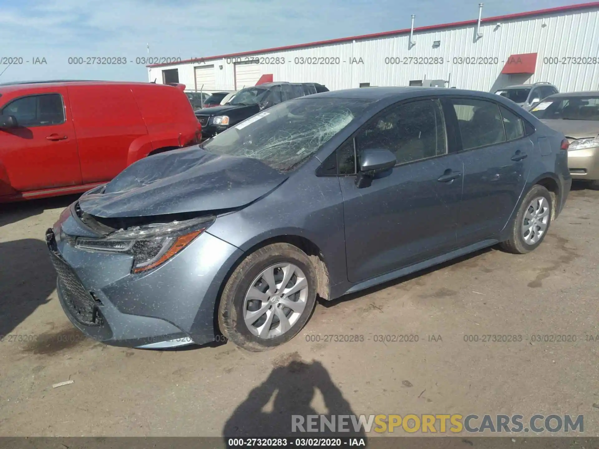 2 Photograph of a damaged car JTDEPRAE7LJ041420 TOYOTA COROLLA 2020