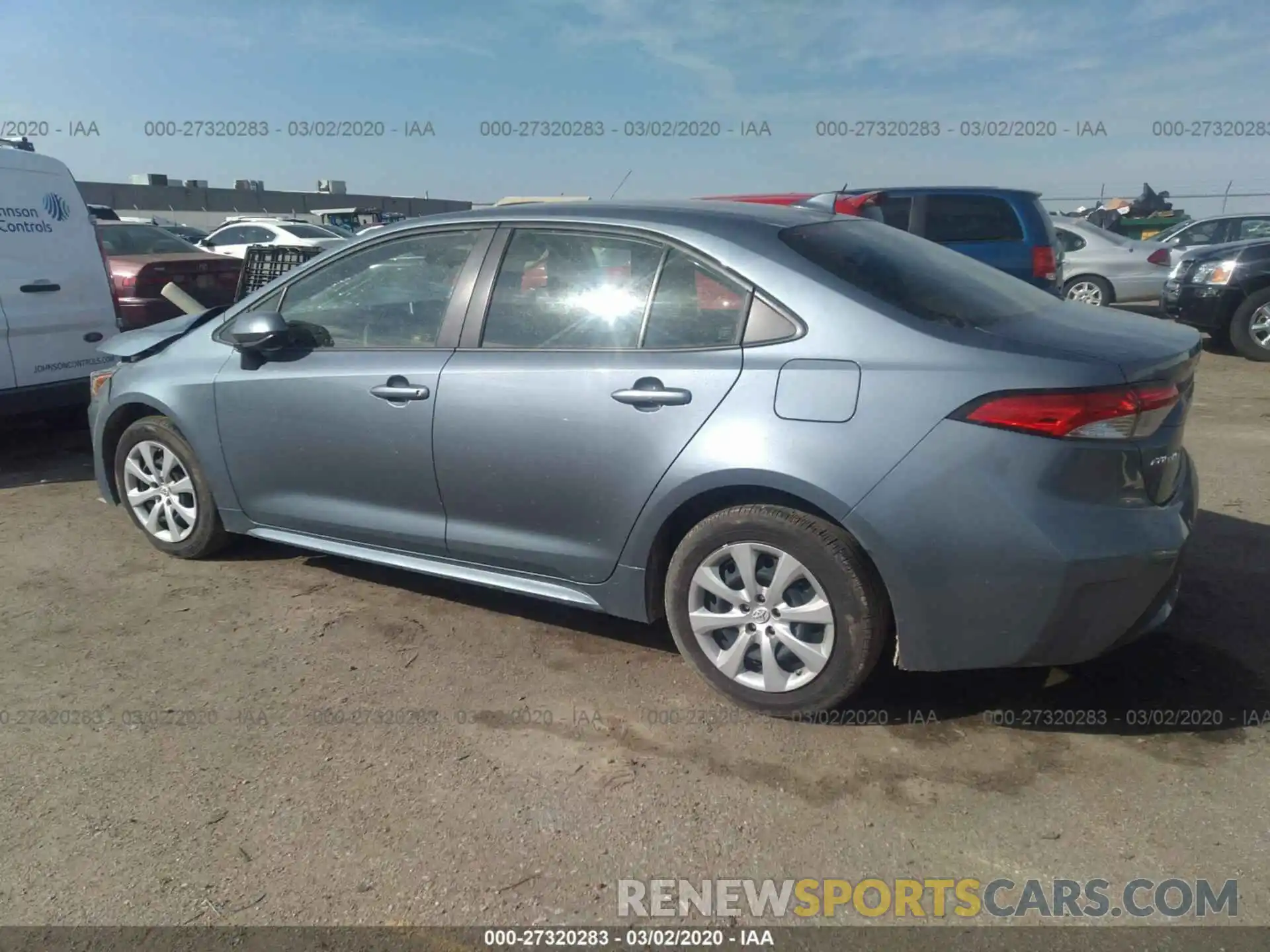 3 Photograph of a damaged car JTDEPRAE7LJ041420 TOYOTA COROLLA 2020