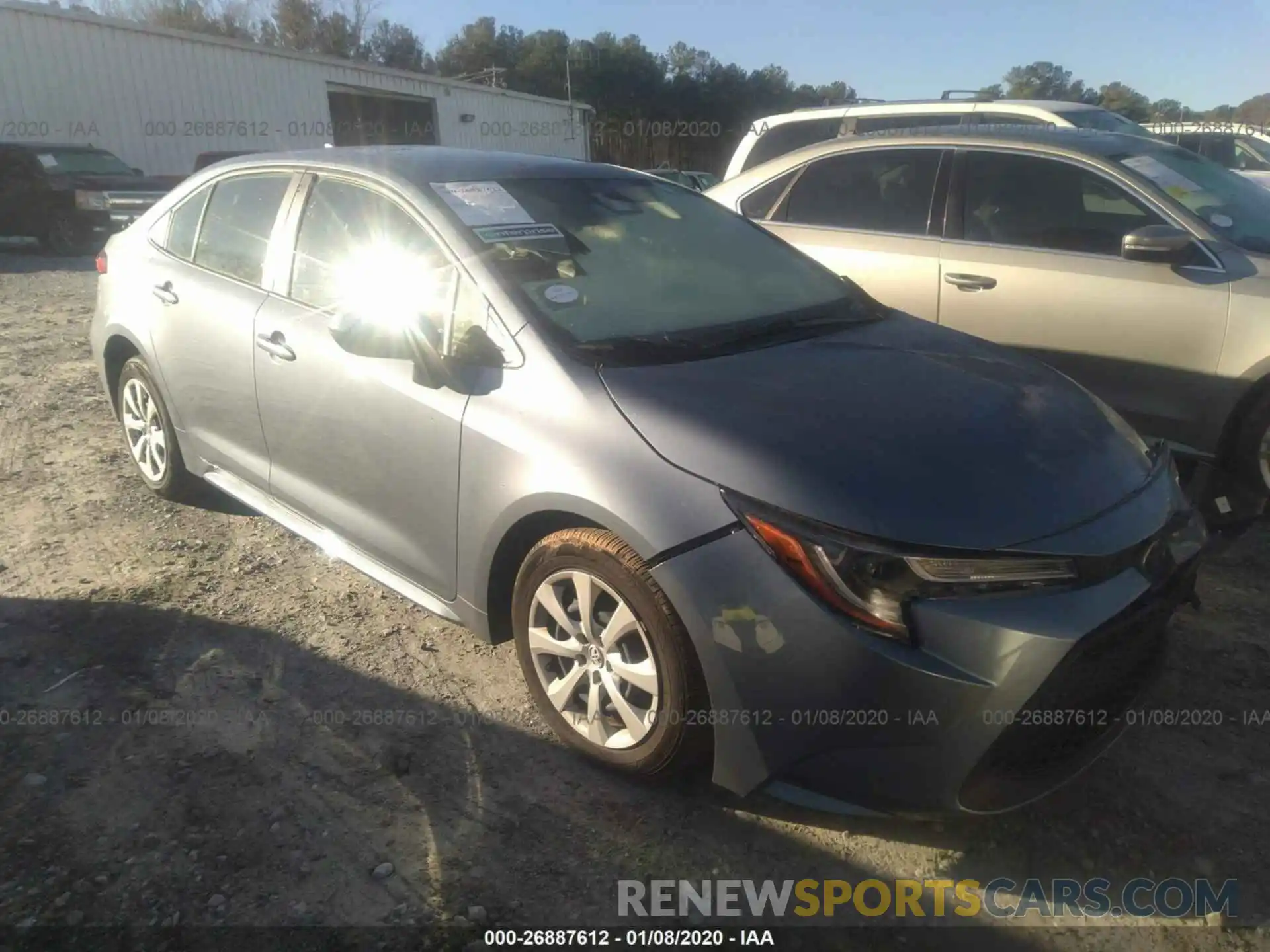 1 Photograph of a damaged car JTDEPRAE7LJ041885 TOYOTA COROLLA 2020