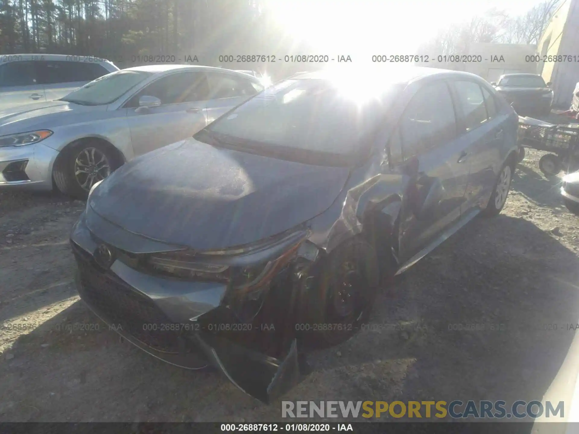 2 Photograph of a damaged car JTDEPRAE7LJ041885 TOYOTA COROLLA 2020