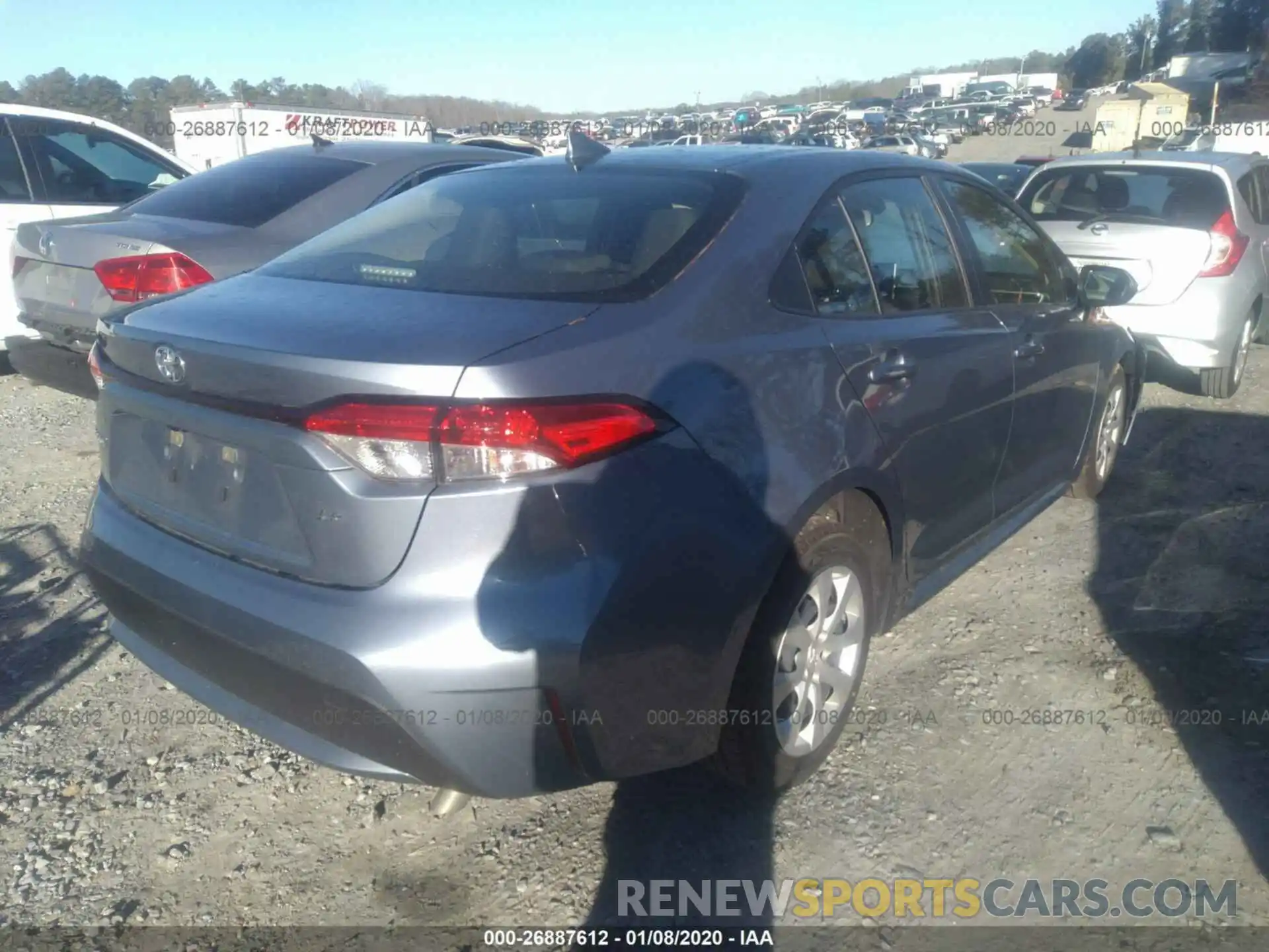 4 Photograph of a damaged car JTDEPRAE7LJ041885 TOYOTA COROLLA 2020