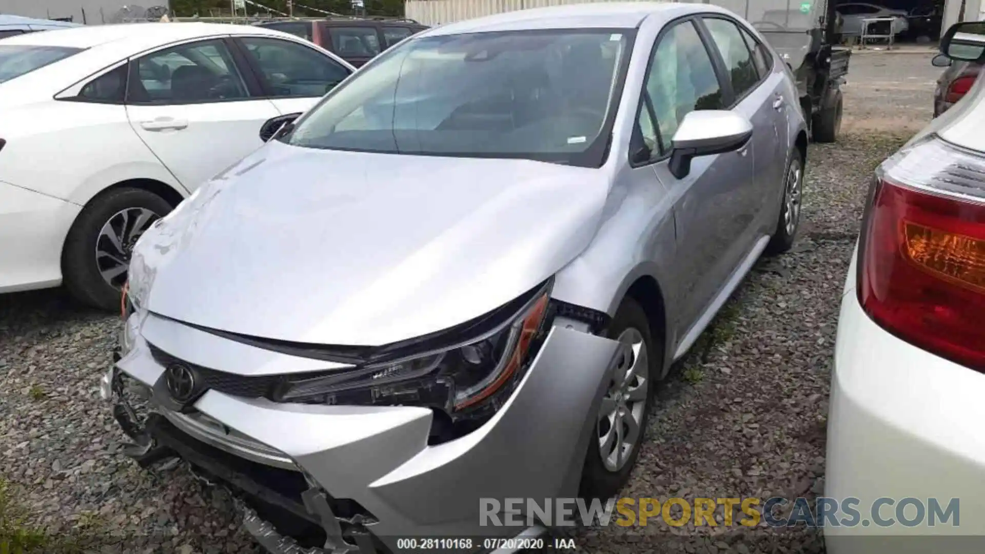 1 Photograph of a damaged car JTDEPRAE7LJ042017 TOYOTA COROLLA 2020