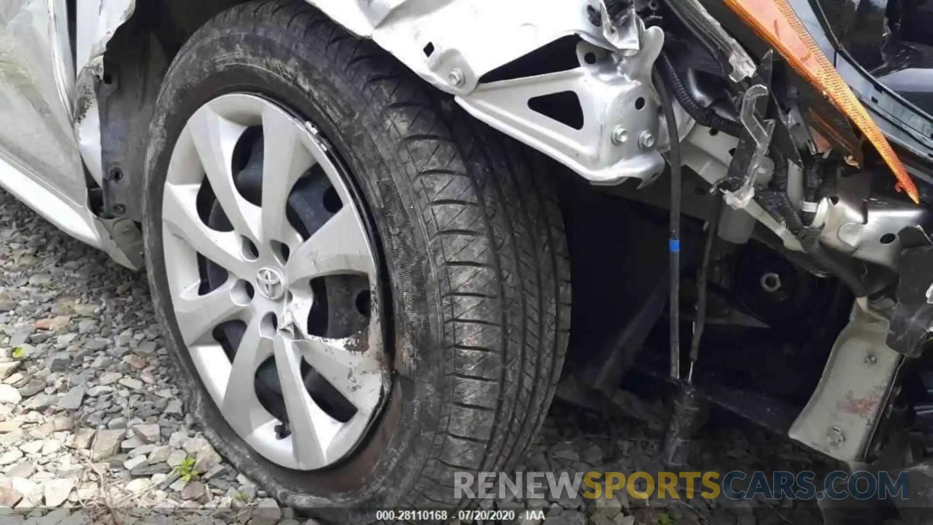 10 Photograph of a damaged car JTDEPRAE7LJ042017 TOYOTA COROLLA 2020