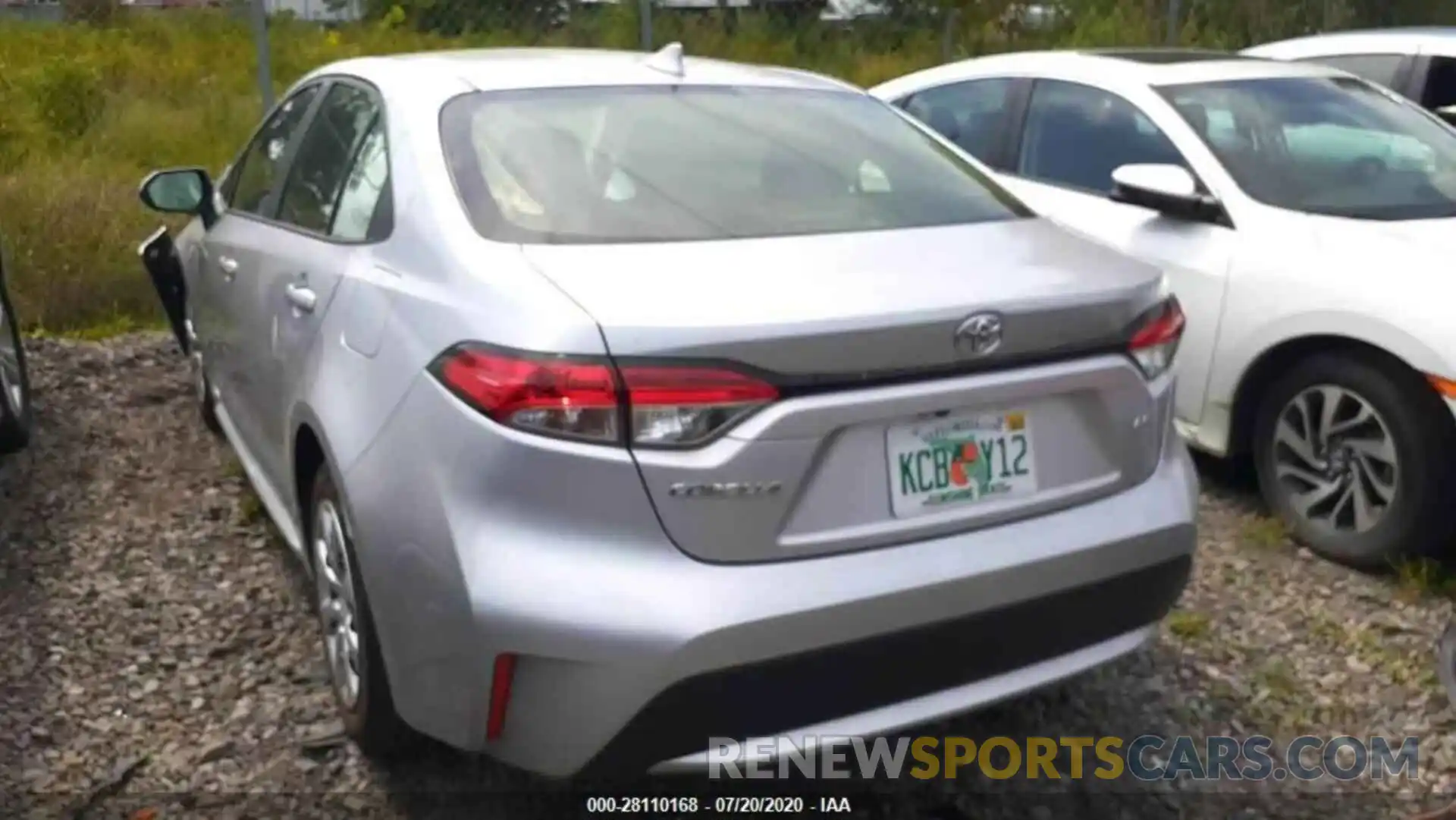 2 Photograph of a damaged car JTDEPRAE7LJ042017 TOYOTA COROLLA 2020