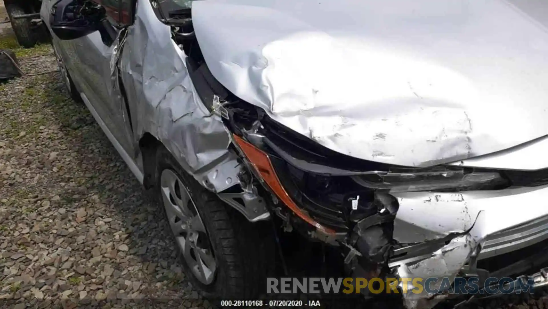 8 Photograph of a damaged car JTDEPRAE7LJ042017 TOYOTA COROLLA 2020