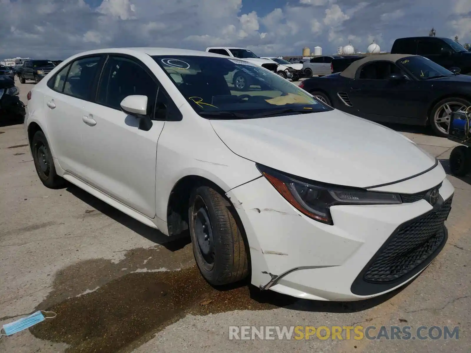 1 Photograph of a damaged car JTDEPRAE7LJ042566 TOYOTA COROLLA 2020