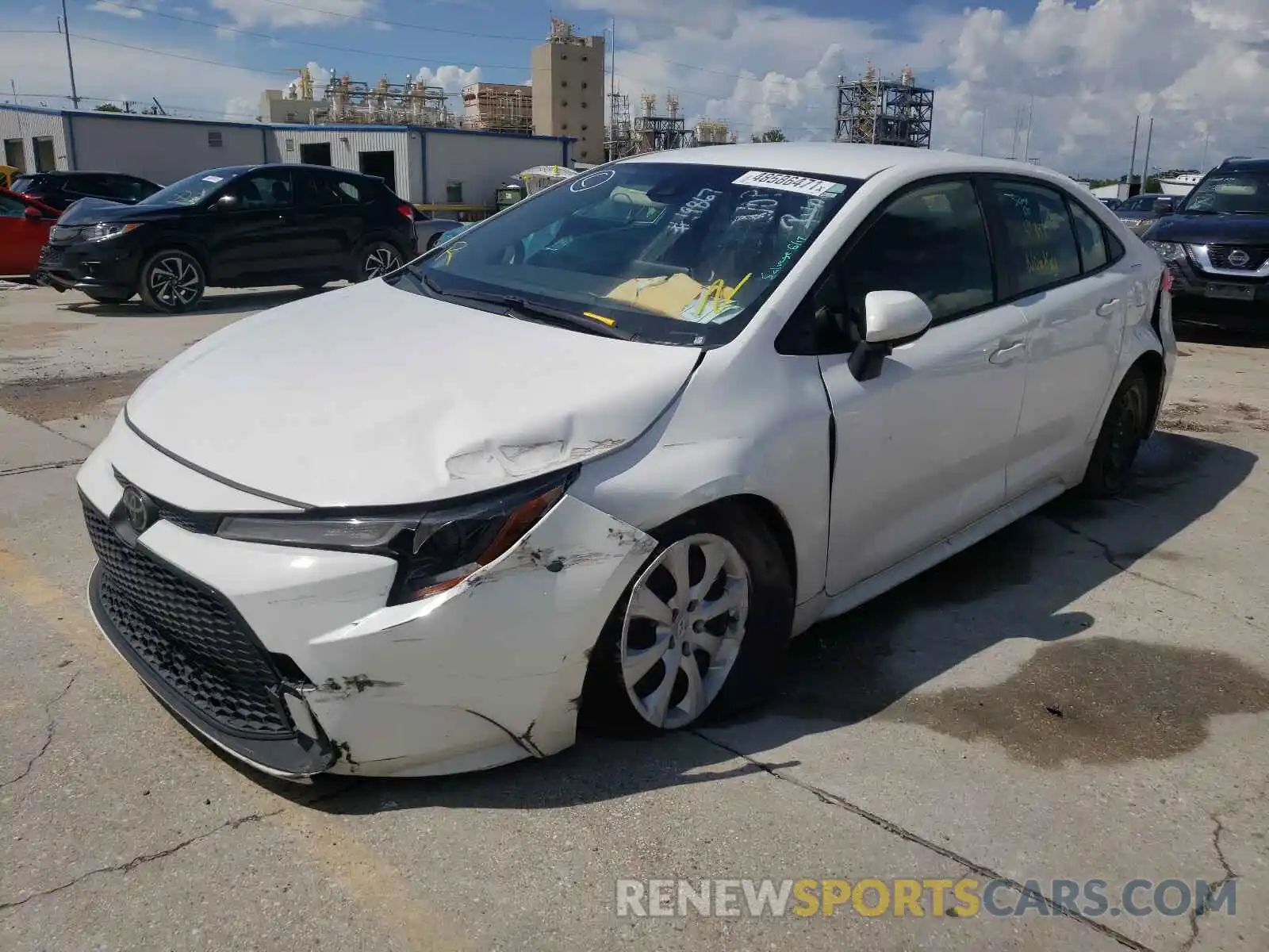 2 Photograph of a damaged car JTDEPRAE7LJ042566 TOYOTA COROLLA 2020