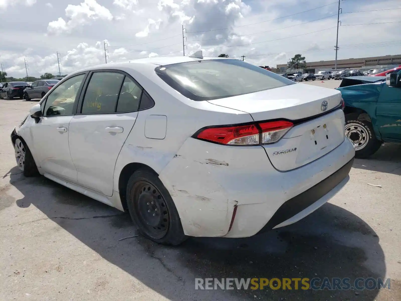 3 Photograph of a damaged car JTDEPRAE7LJ042566 TOYOTA COROLLA 2020