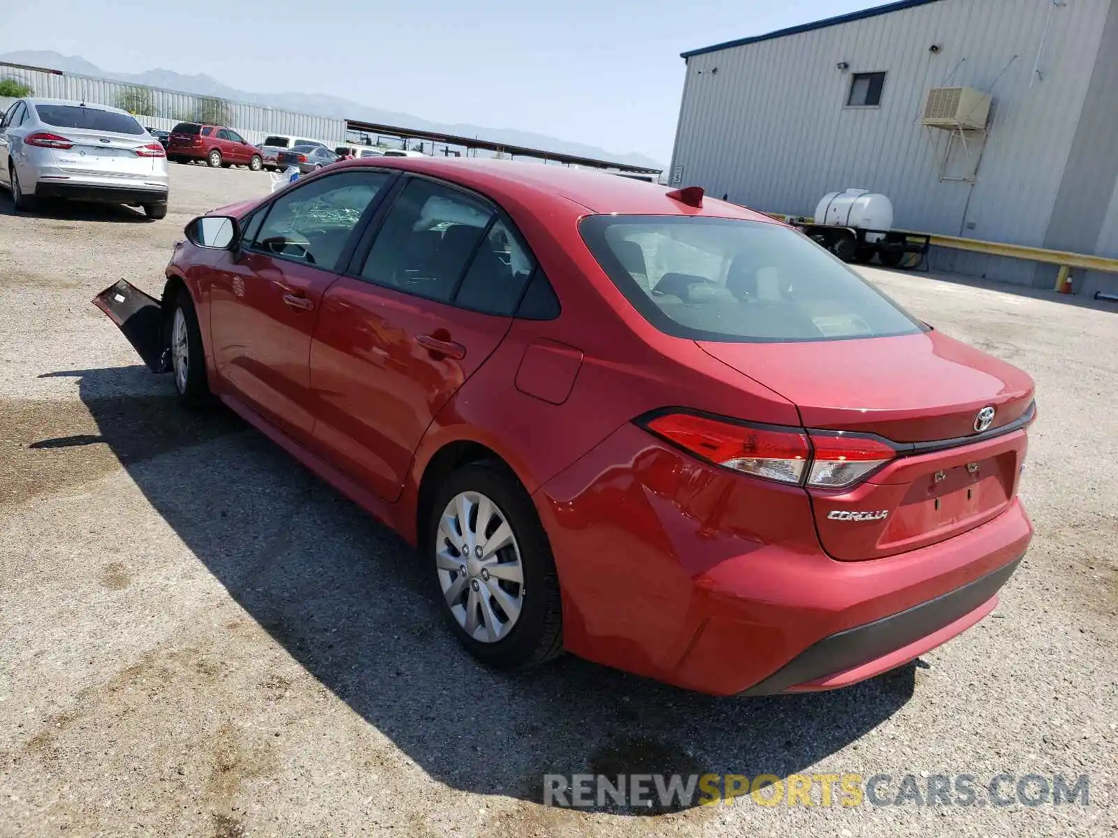 3 Photograph of a damaged car JTDEPRAE7LJ042809 TOYOTA COROLLA 2020