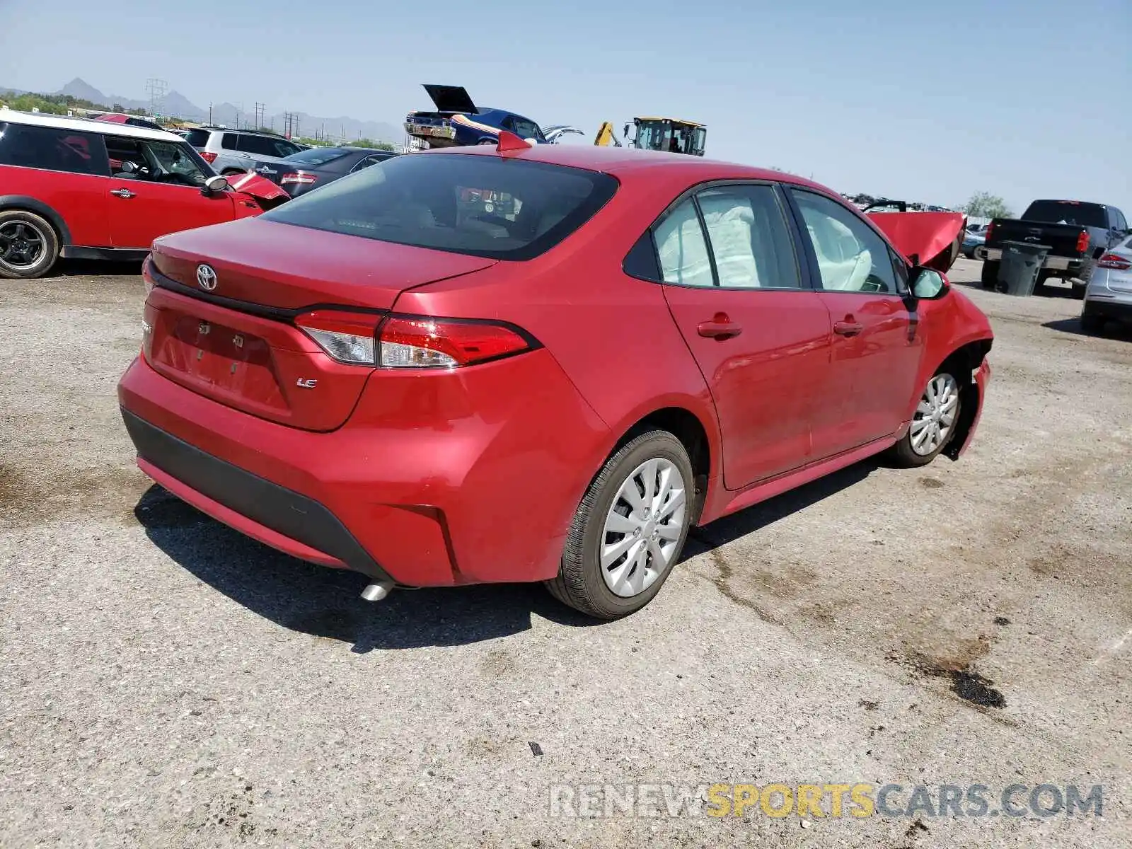 4 Photograph of a damaged car JTDEPRAE7LJ042809 TOYOTA COROLLA 2020