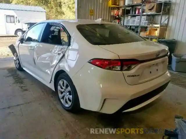 3 Photograph of a damaged car JTDEPRAE7LJ042938 TOYOTA COROLLA 2020