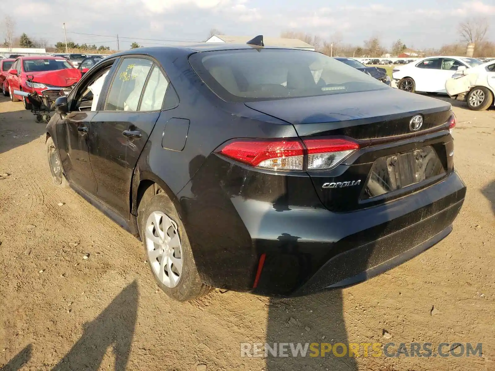 3 Photograph of a damaged car JTDEPRAE7LJ042969 TOYOTA COROLLA 2020