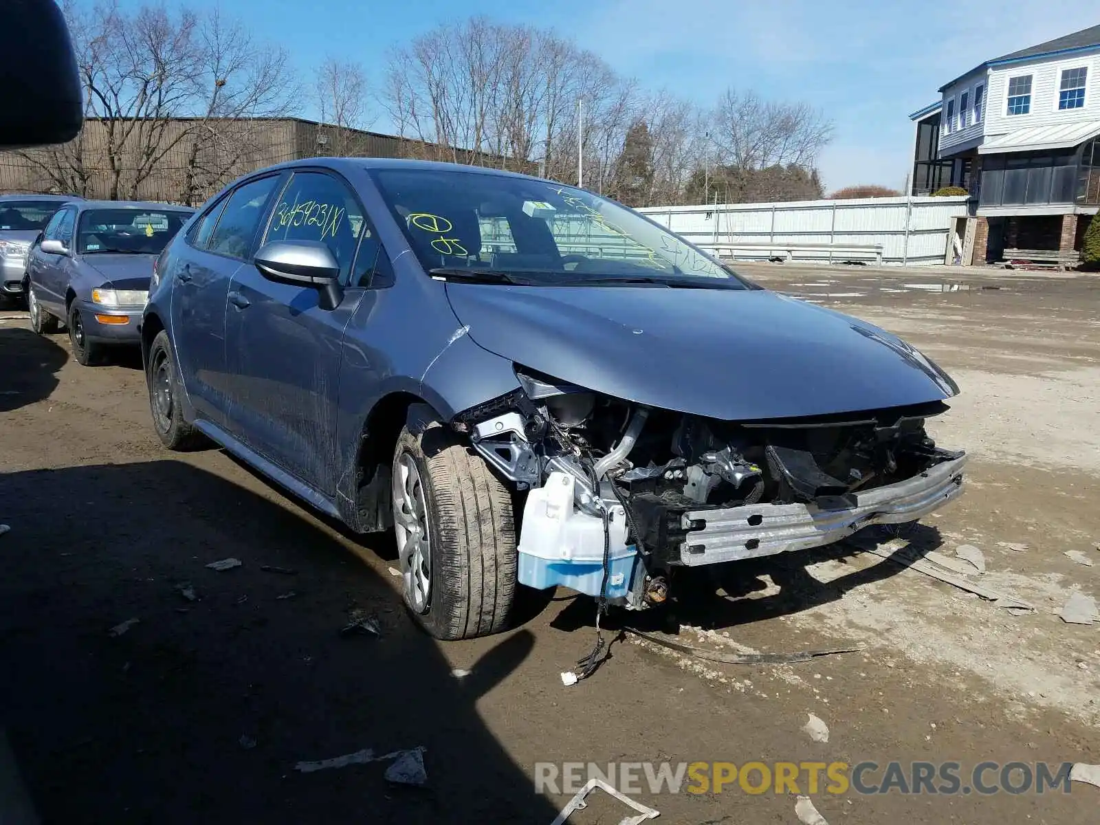 1 Photograph of a damaged car JTDEPRAE7LJ043006 TOYOTA COROLLA 2020