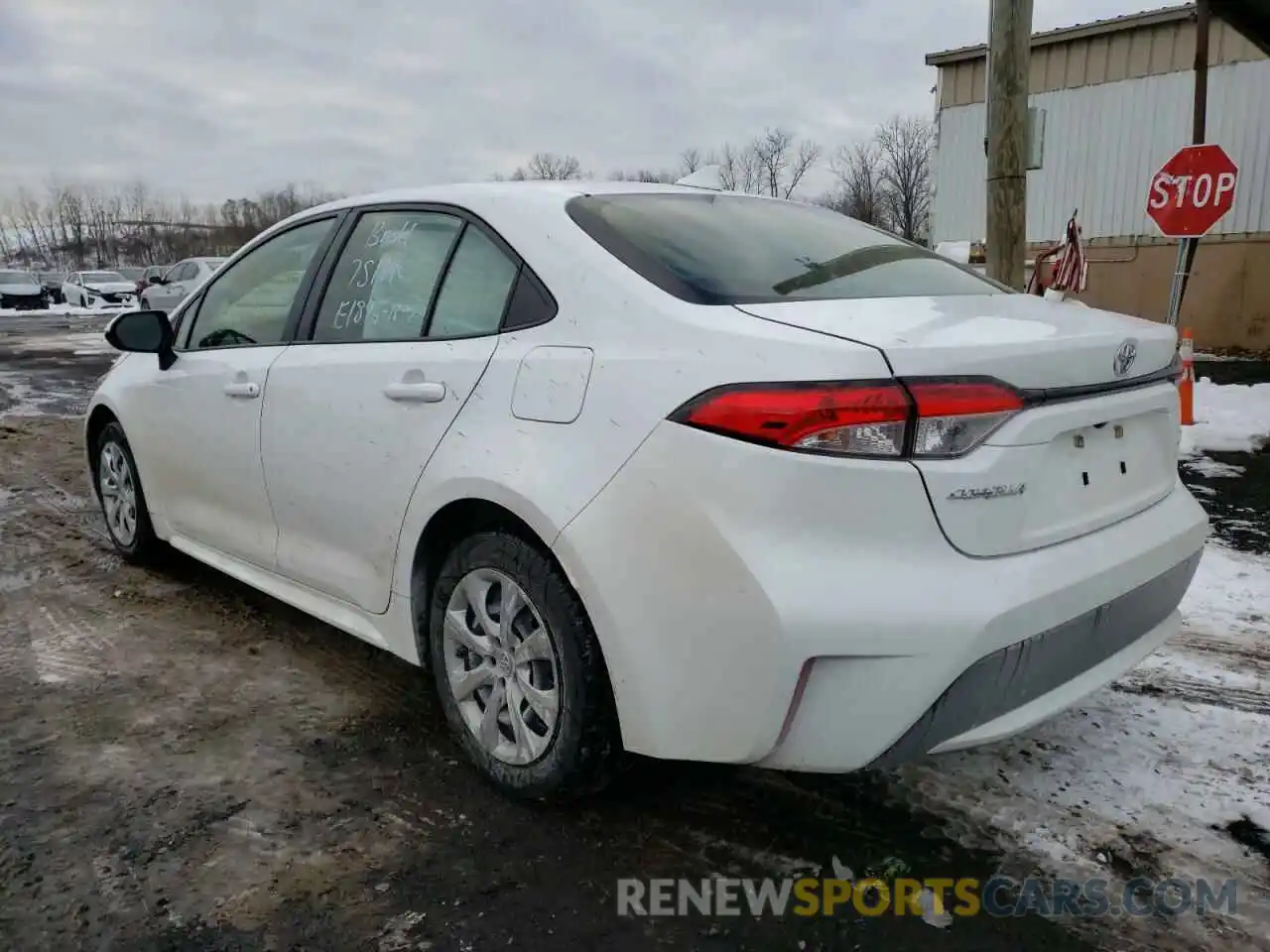 3 Photograph of a damaged car JTDEPRAE7LJ043653 TOYOTA COROLLA 2020