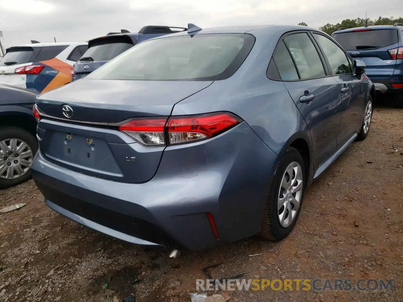 4 Photograph of a damaged car JTDEPRAE7LJ043927 TOYOTA COROLLA 2020