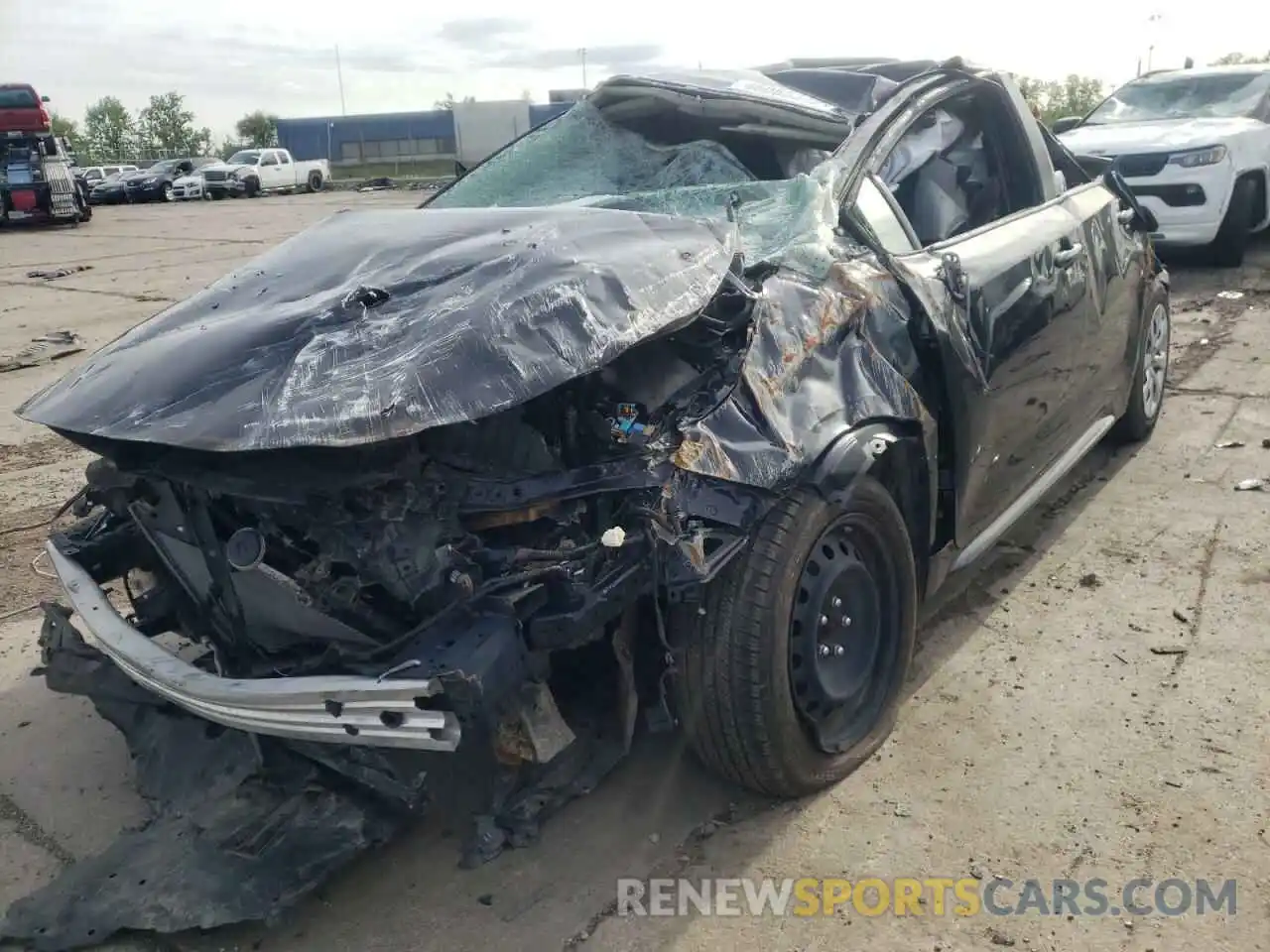 2 Photograph of a damaged car JTDEPRAE7LJ044205 TOYOTA COROLLA 2020