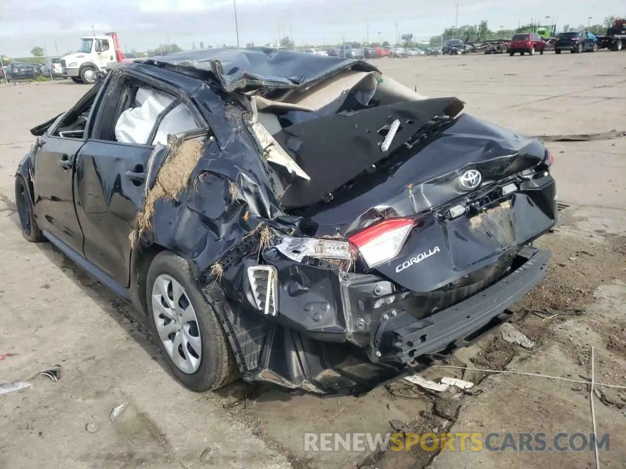 3 Photograph of a damaged car JTDEPRAE7LJ044205 TOYOTA COROLLA 2020