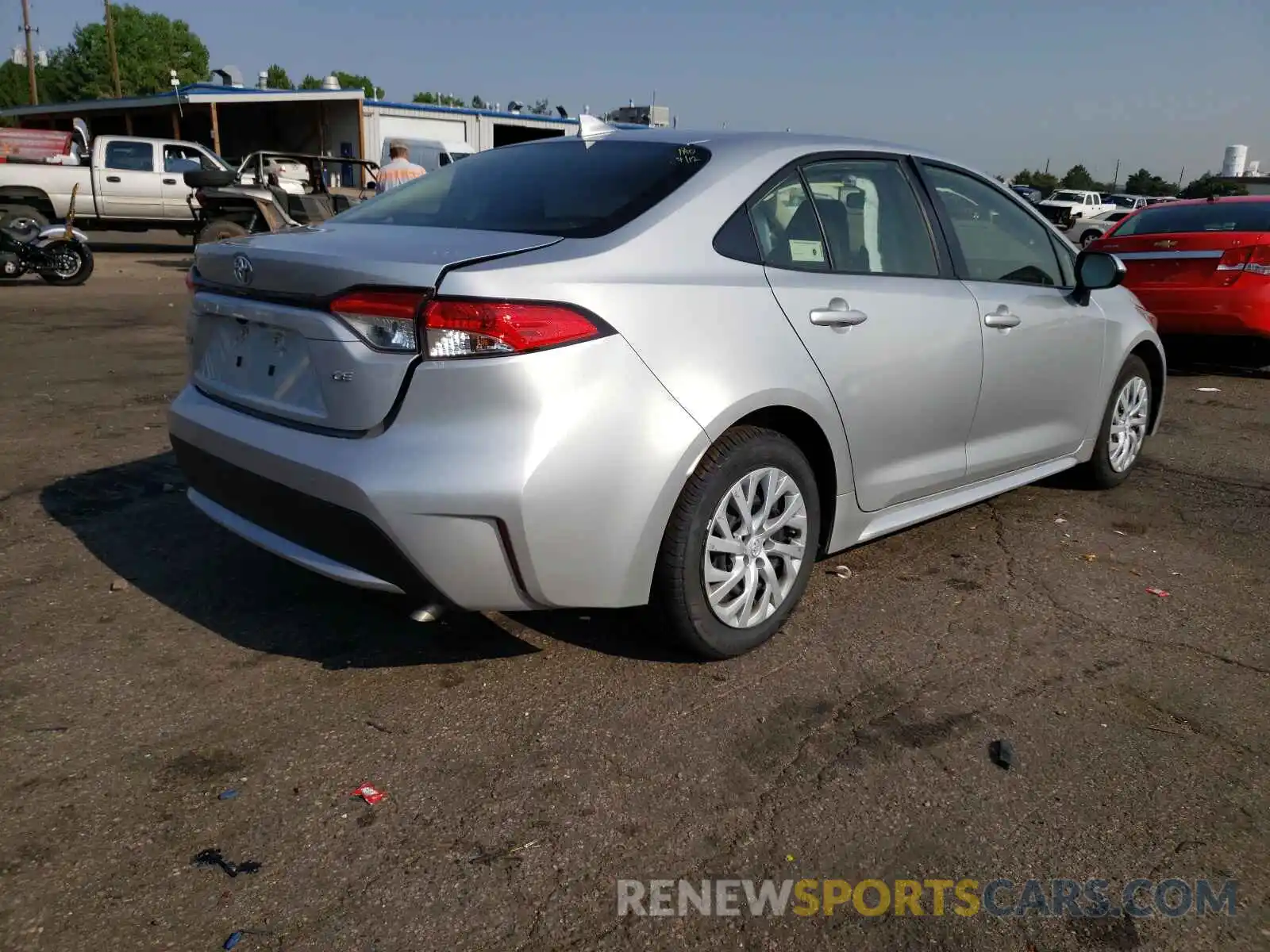 4 Photograph of a damaged car JTDEPRAE7LJ044768 TOYOTA COROLLA 2020