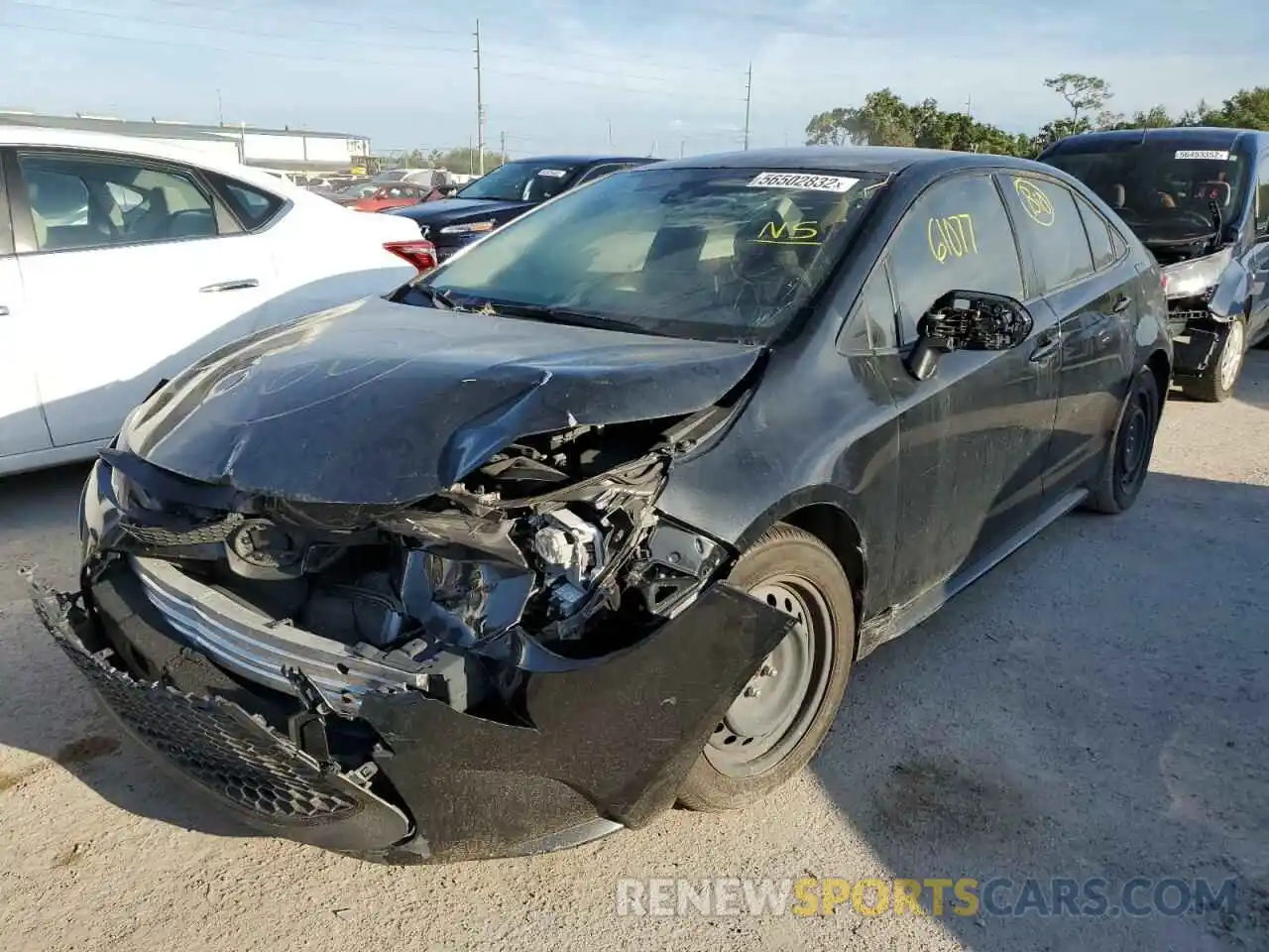 2 Photograph of a damaged car JTDEPRAE7LJ044866 TOYOTA COROLLA 2020