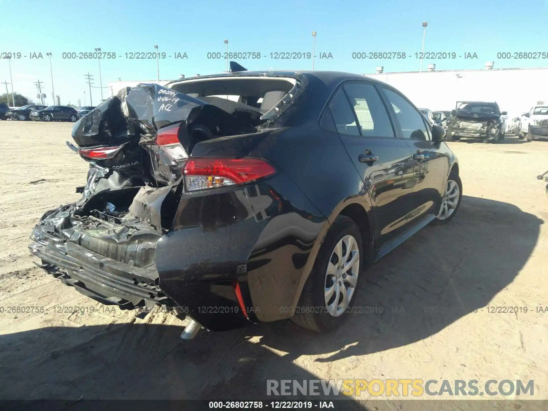 4 Photograph of a damaged car JTDEPRAE7LJ045371 TOYOTA COROLLA 2020