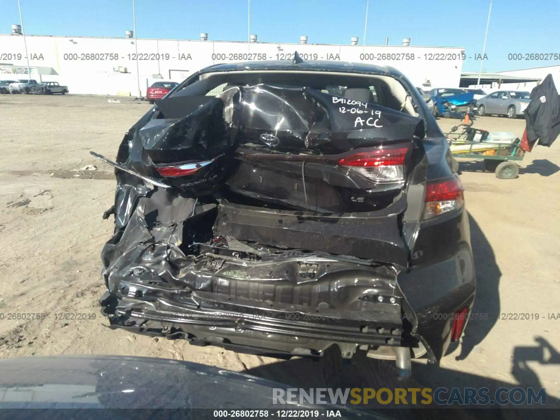 6 Photograph of a damaged car JTDEPRAE7LJ045371 TOYOTA COROLLA 2020