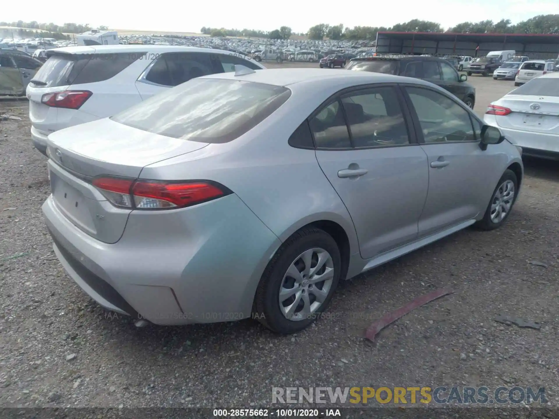 4 Photograph of a damaged car JTDEPRAE7LJ045399 TOYOTA COROLLA 2020