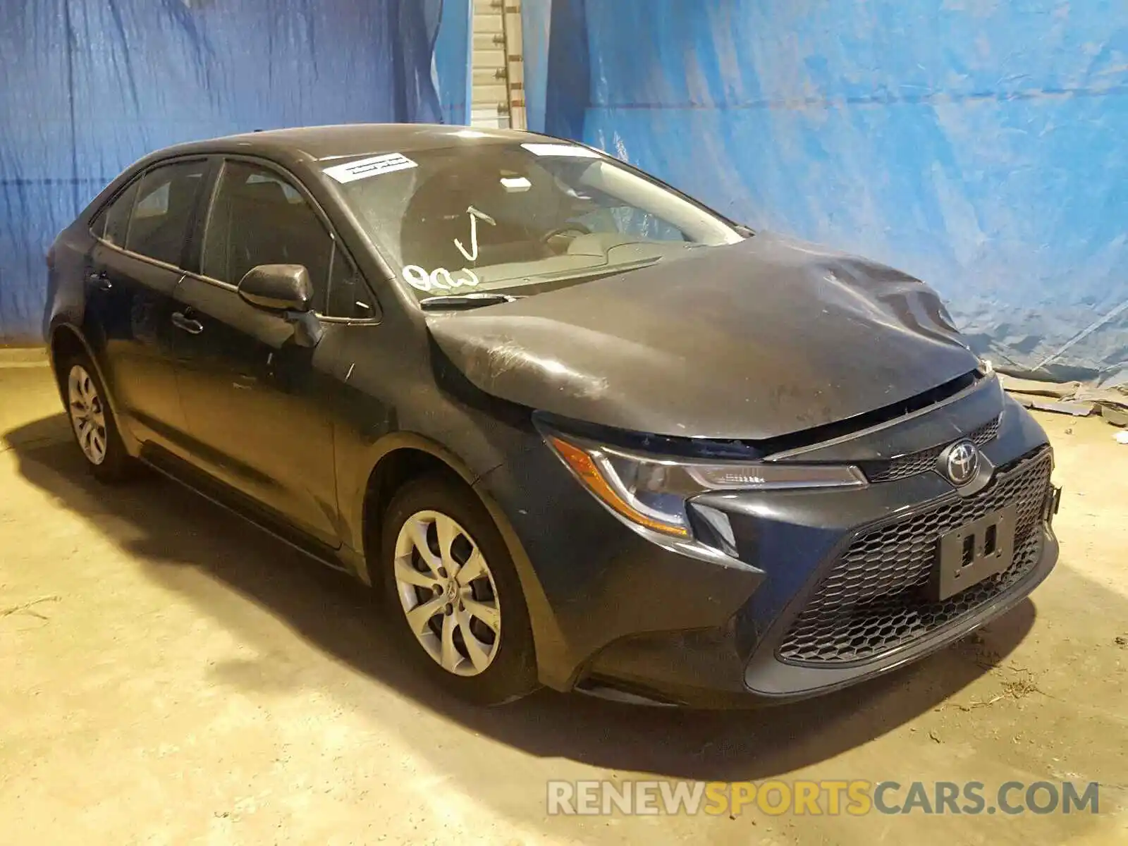 1 Photograph of a damaged car JTDEPRAE7LJ045533 TOYOTA COROLLA 2020