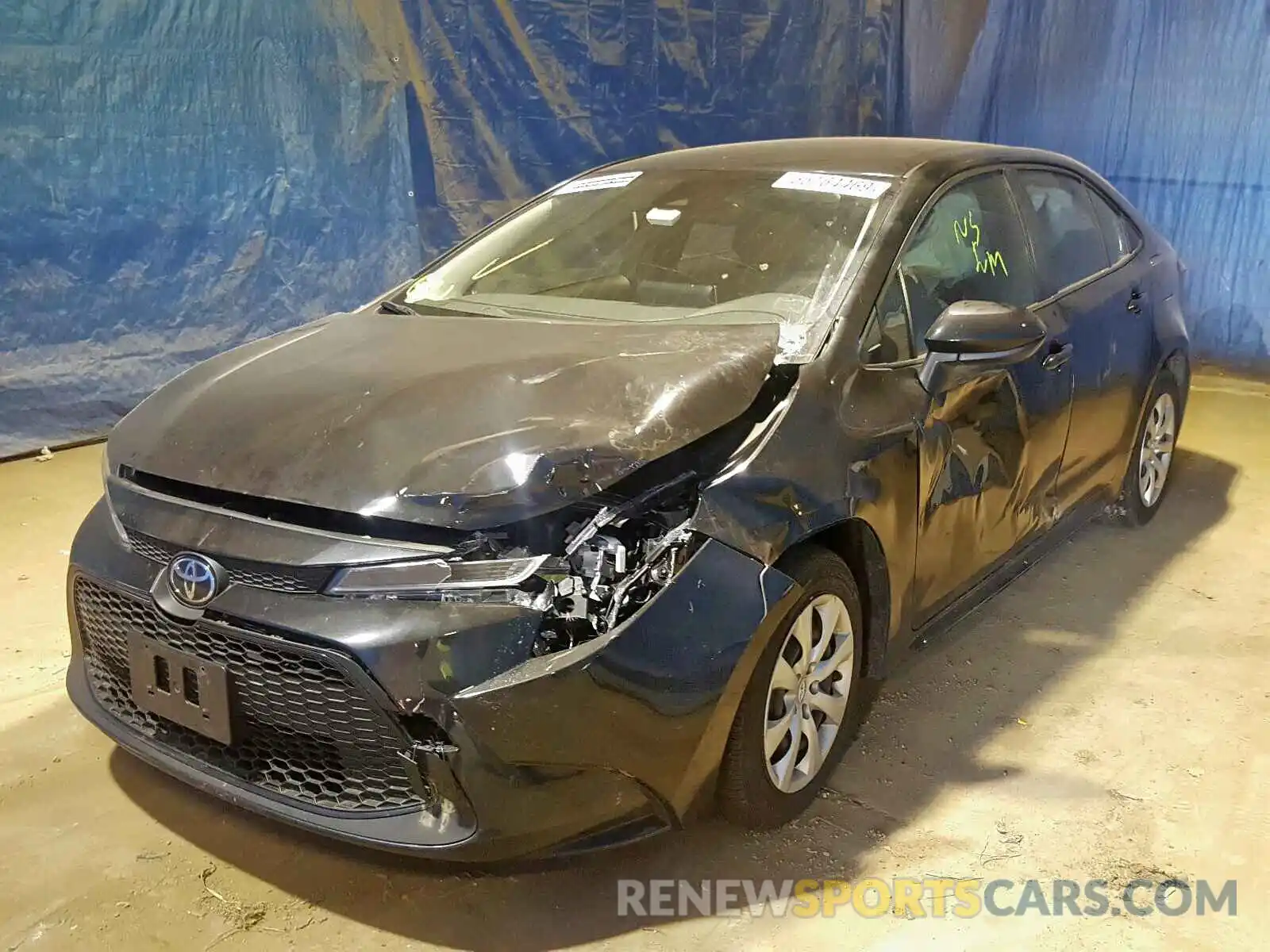 2 Photograph of a damaged car JTDEPRAE7LJ045533 TOYOTA COROLLA 2020