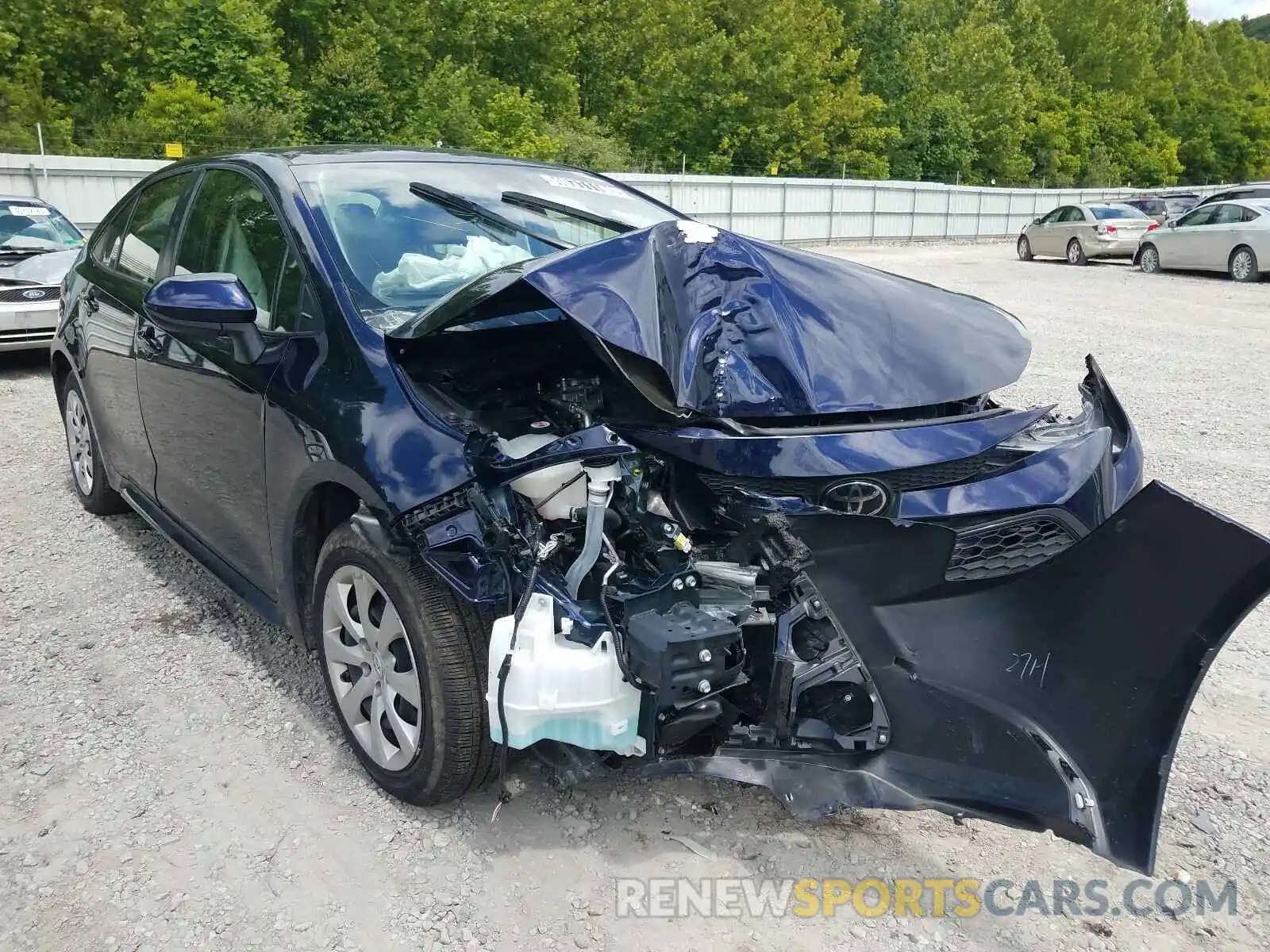 1 Photograph of a damaged car JTDEPRAE7LJ045922 TOYOTA COROLLA 2020