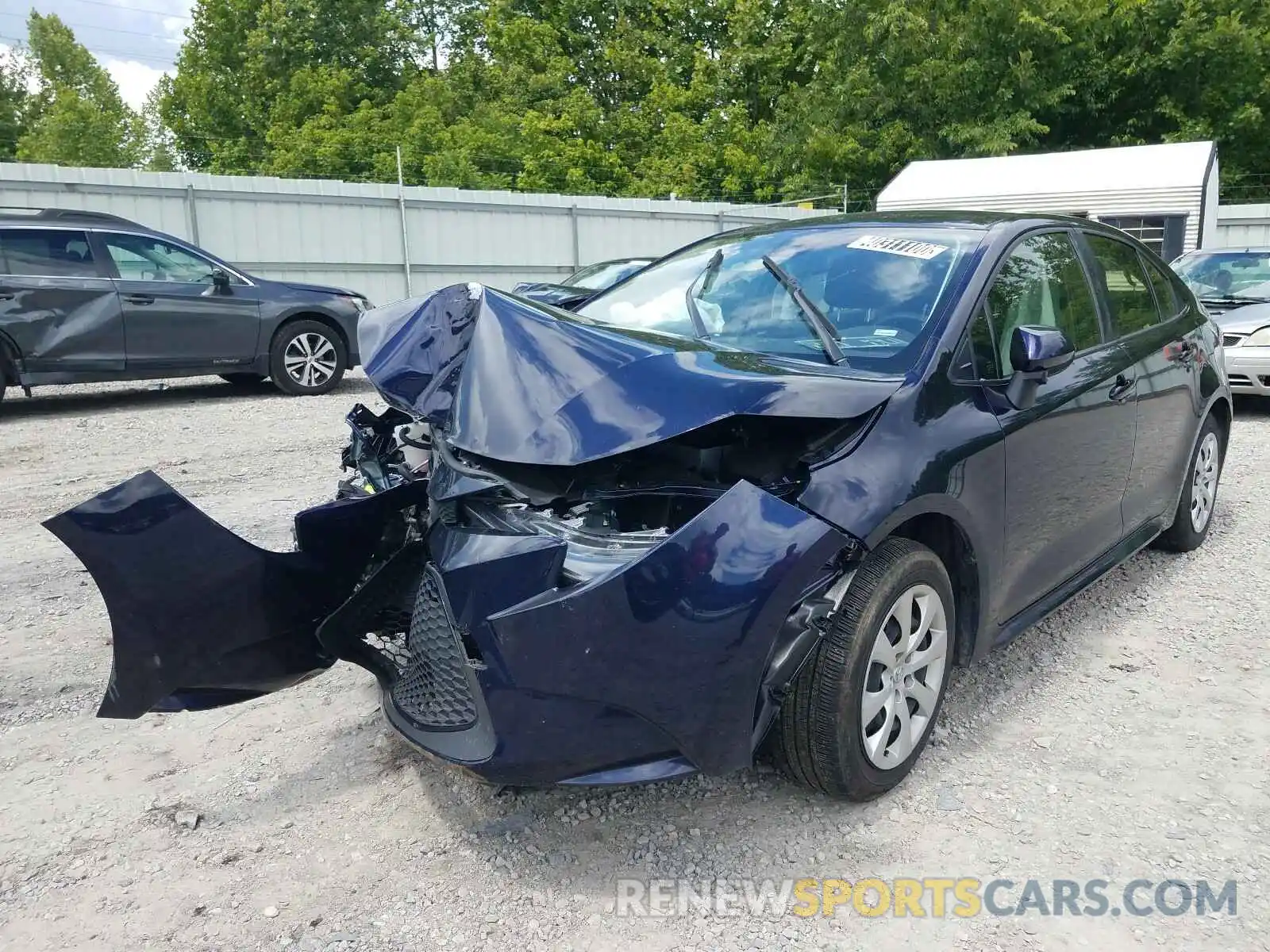 2 Photograph of a damaged car JTDEPRAE7LJ045922 TOYOTA COROLLA 2020