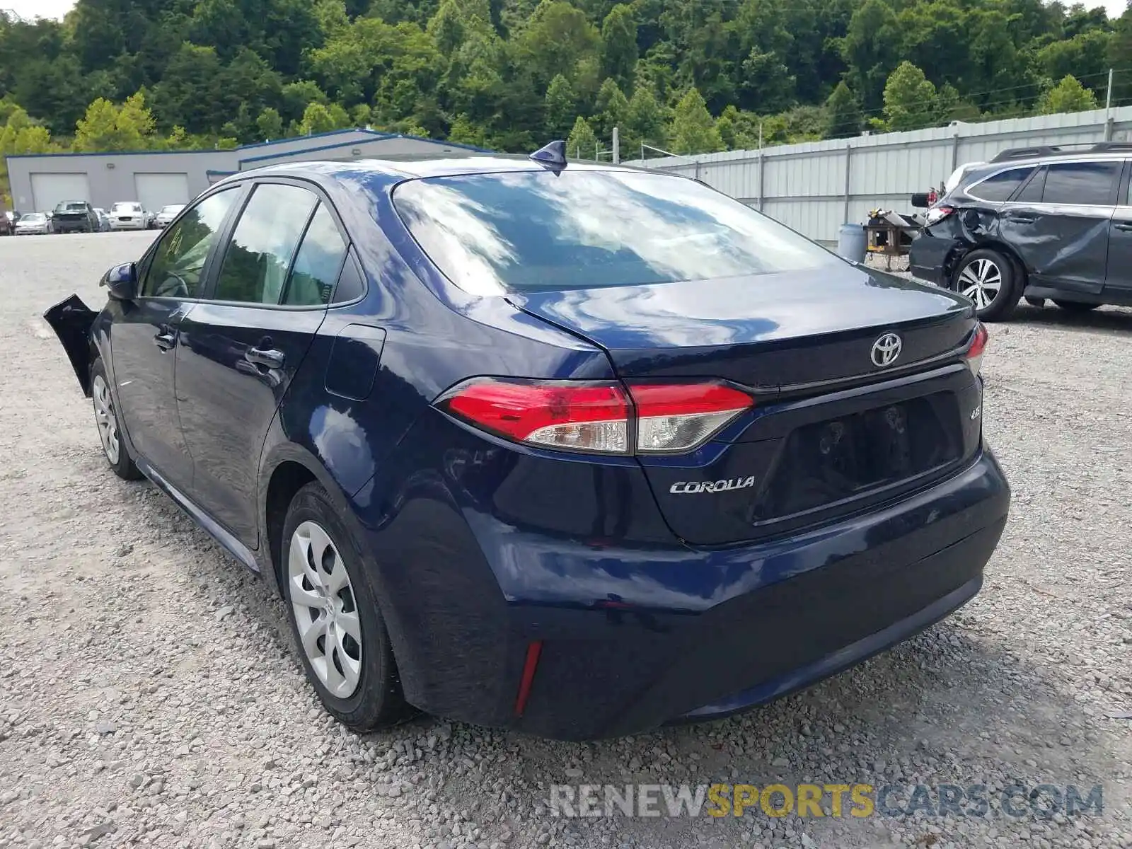 3 Photograph of a damaged car JTDEPRAE7LJ045922 TOYOTA COROLLA 2020