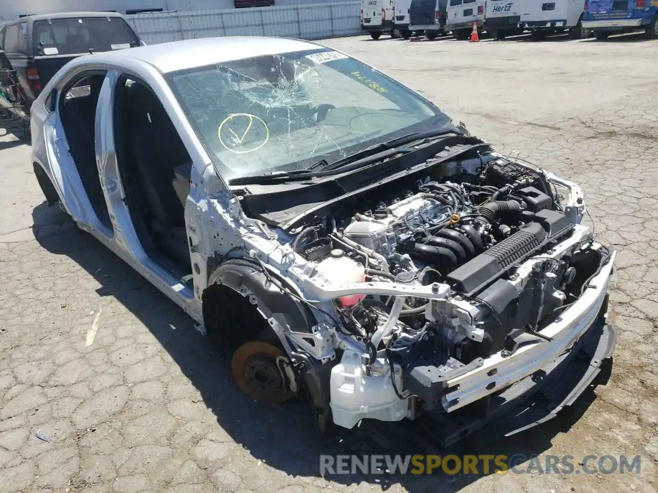 1 Photograph of a damaged car JTDEPRAE7LJ045953 TOYOTA COROLLA 2020