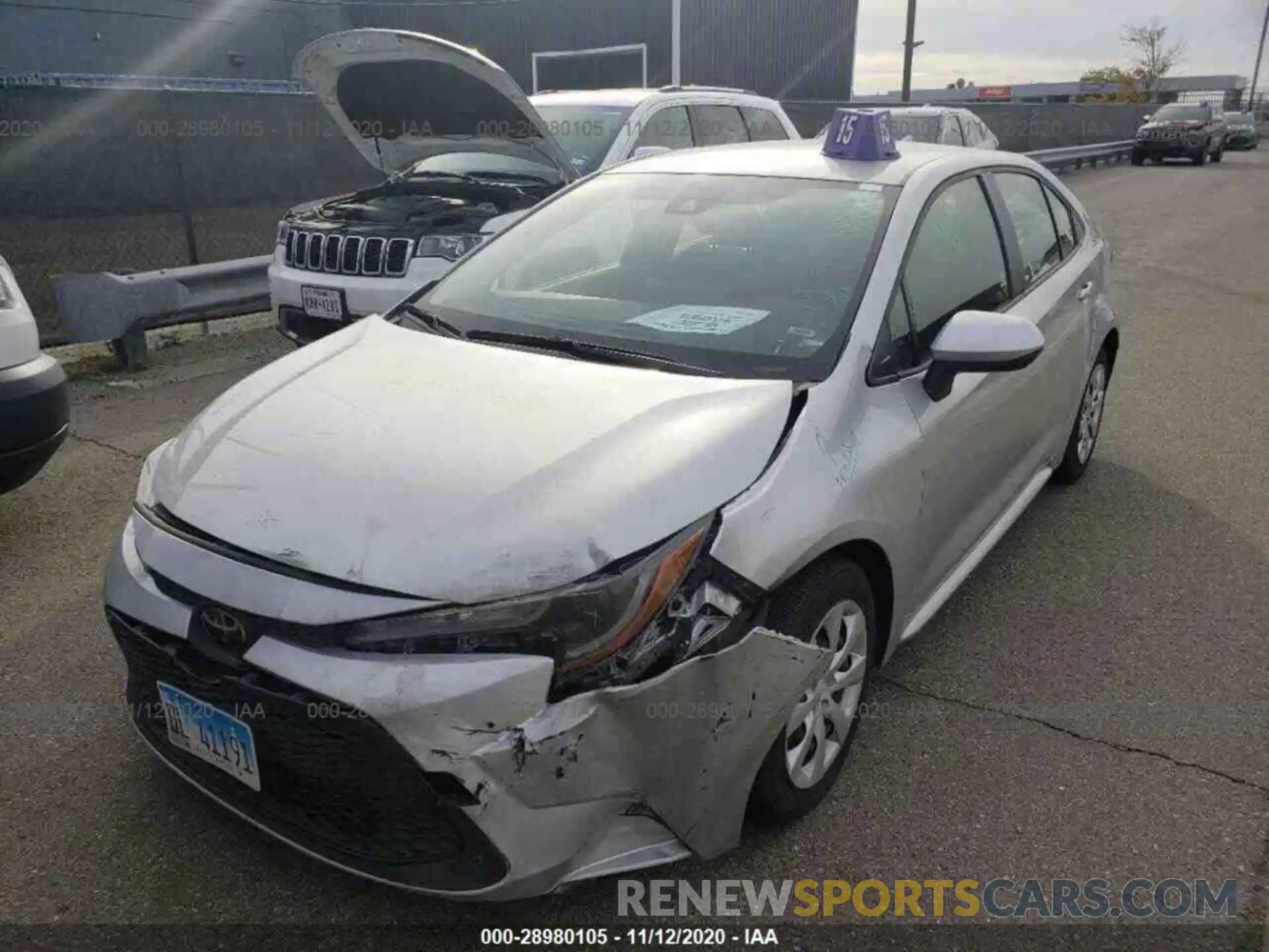 13 Photograph of a damaged car JTDEPRAE7LJ045967 TOYOTA COROLLA 2020