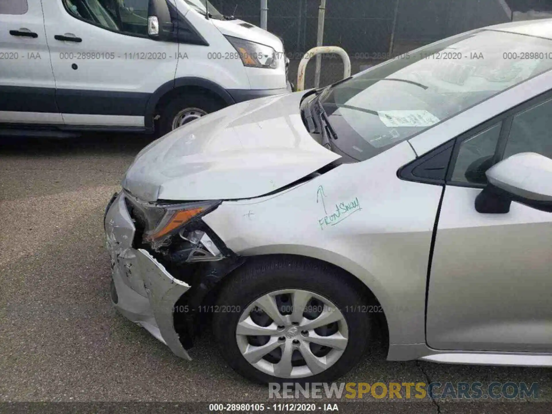 17 Photograph of a damaged car JTDEPRAE7LJ045967 TOYOTA COROLLA 2020