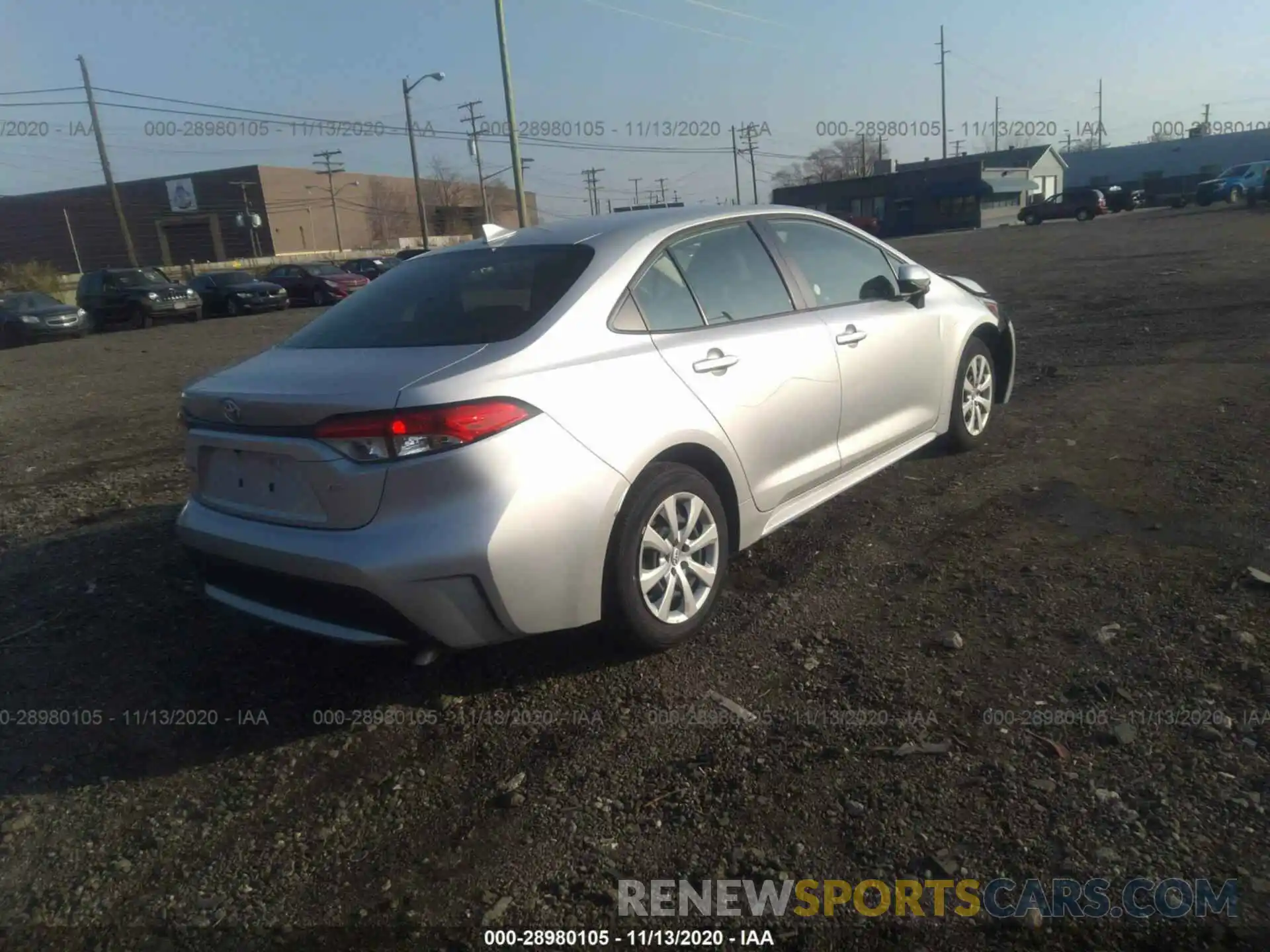 4 Photograph of a damaged car JTDEPRAE7LJ045967 TOYOTA COROLLA 2020