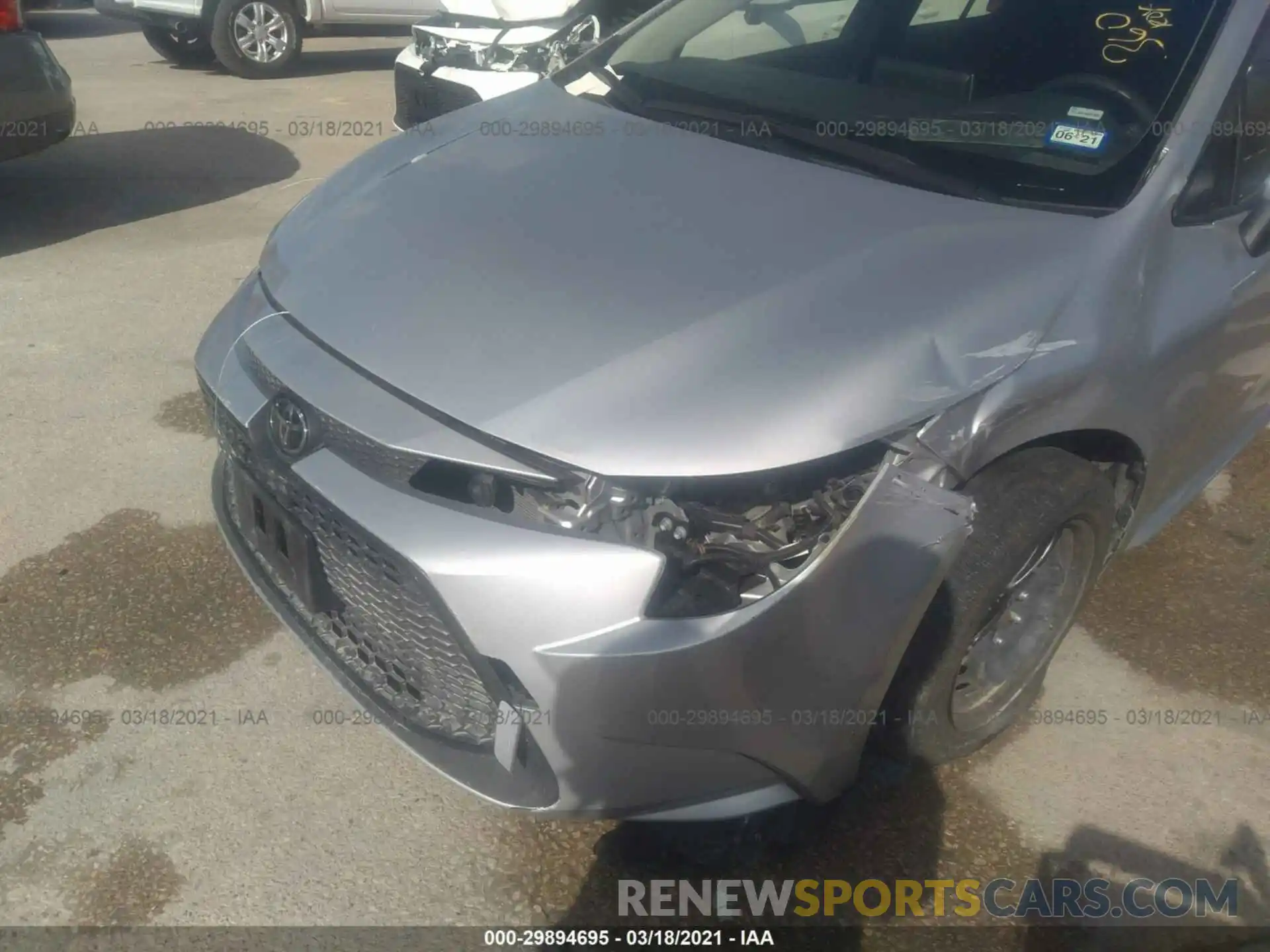 6 Photograph of a damaged car JTDEPRAE7LJ046391 TOYOTA COROLLA 2020