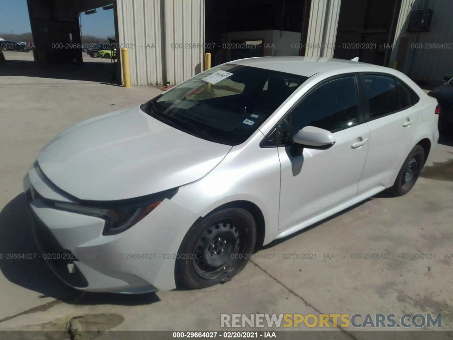 2 Photograph of a damaged car JTDEPRAE7LJ046505 TOYOTA COROLLA 2020